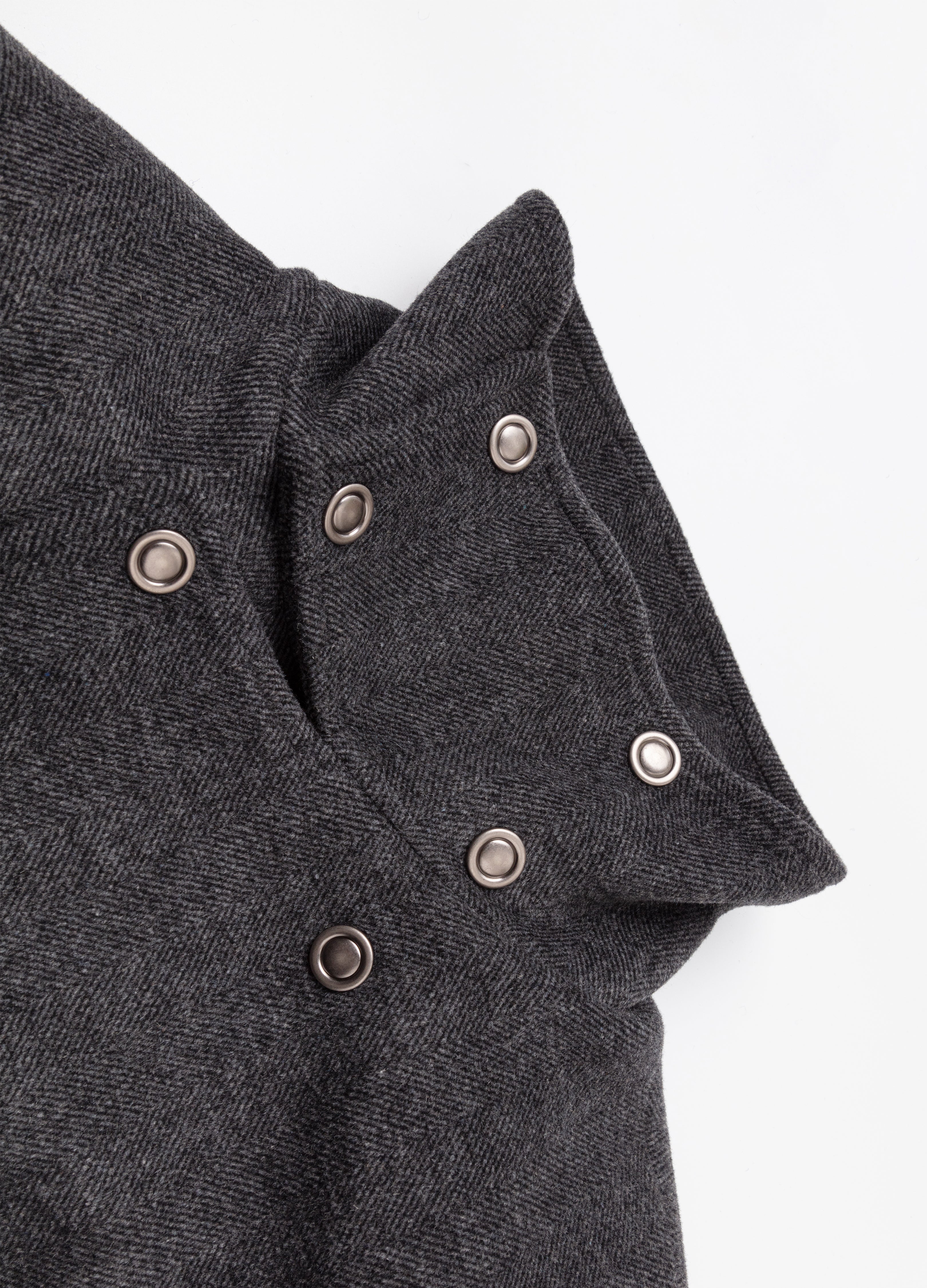 25FW BELTED STRUCTURED WOOL COAT