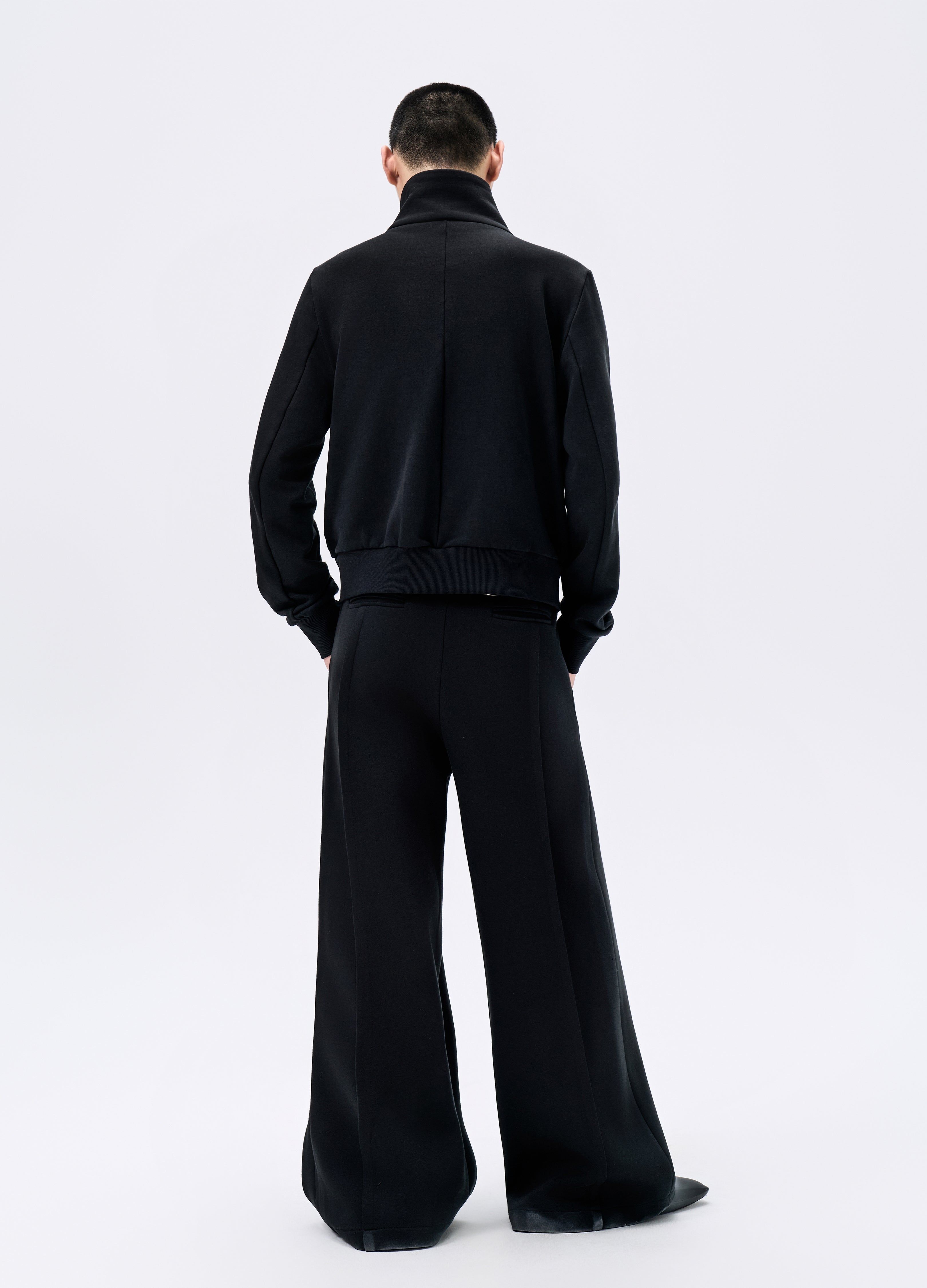 GIACCA CORTA CON ZIP NERA 25FW