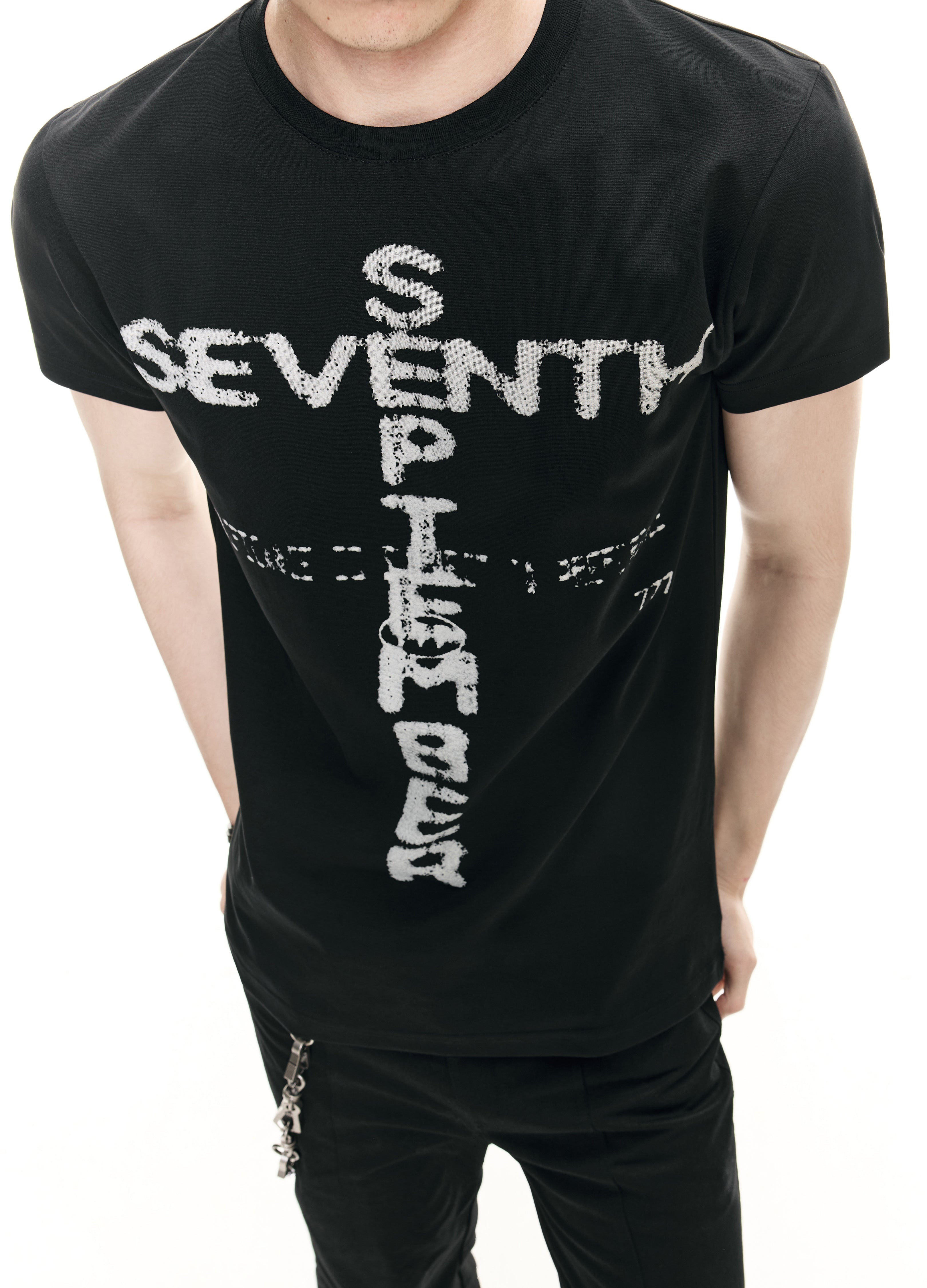 26SS CROSS LOGO PUNK TEE