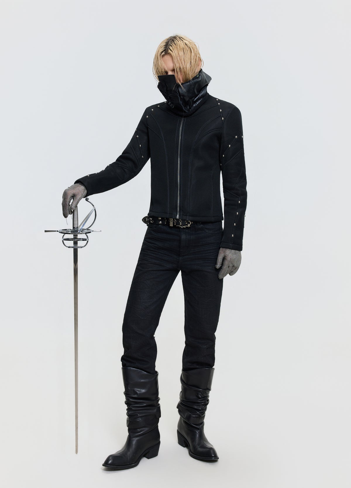 26FW MESH STUD JACKET