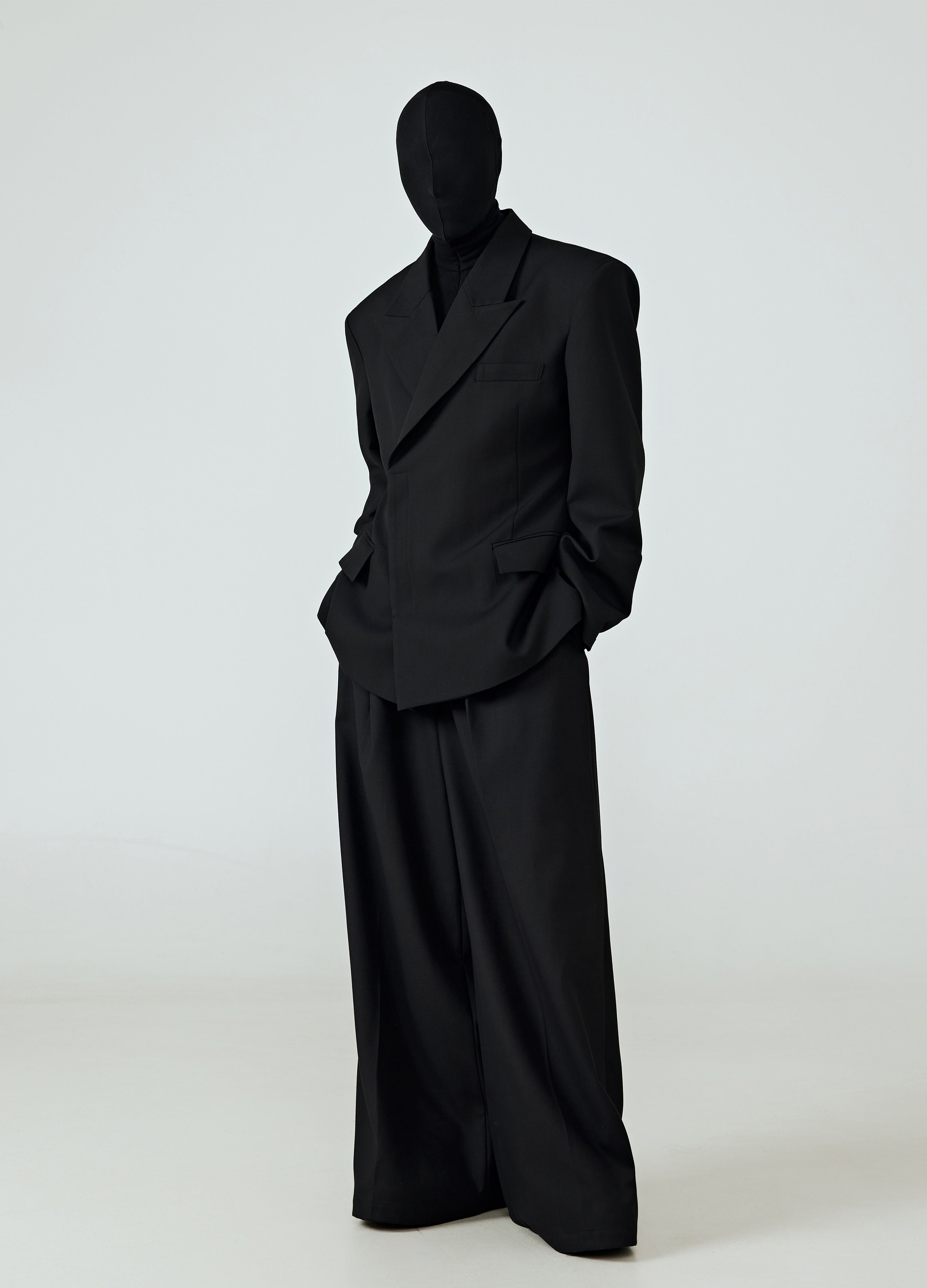 BLAZER TRIANGOLARE NERO 25SS