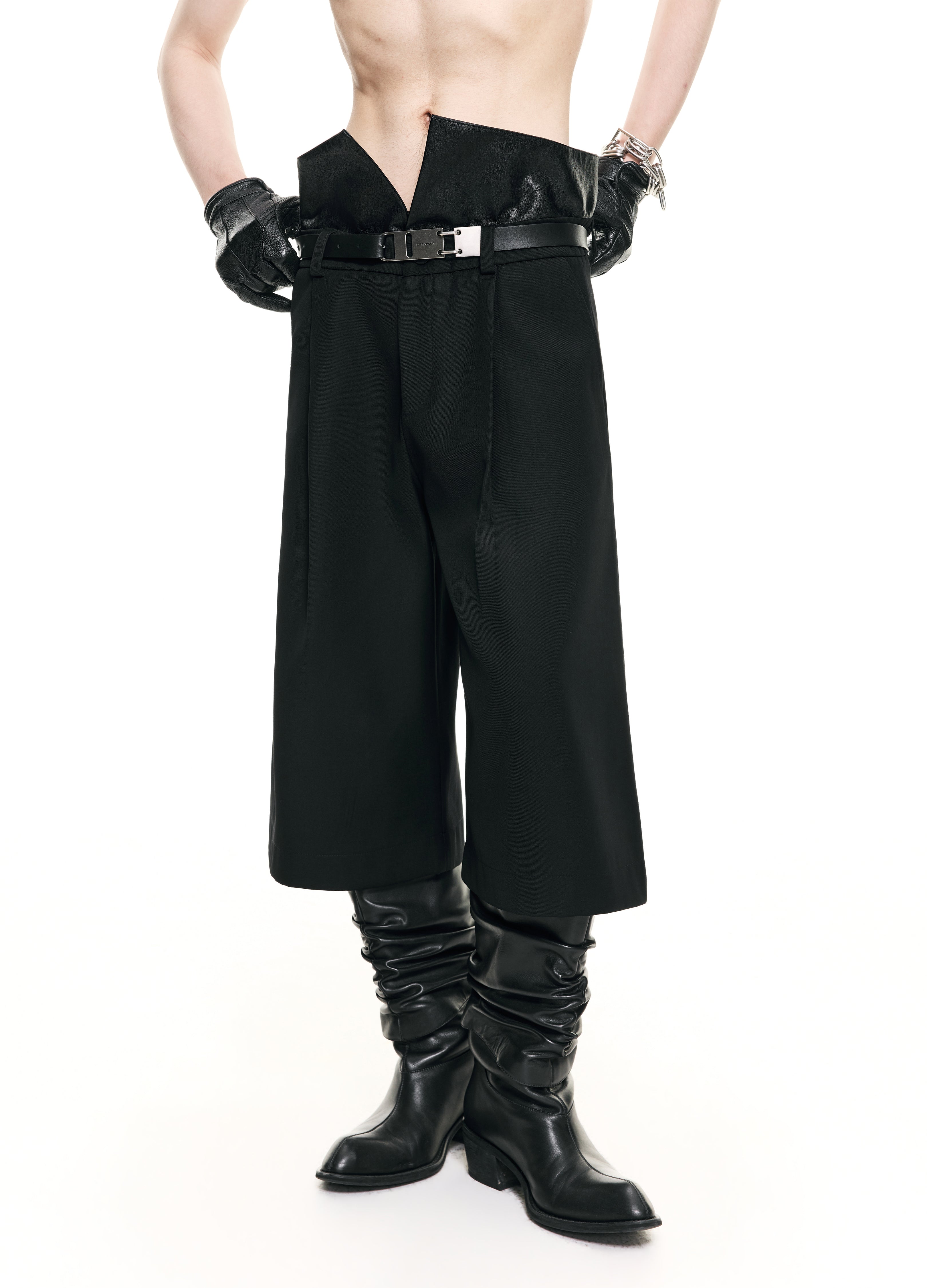 26SS KENDO LAYER CROP TROUSERS