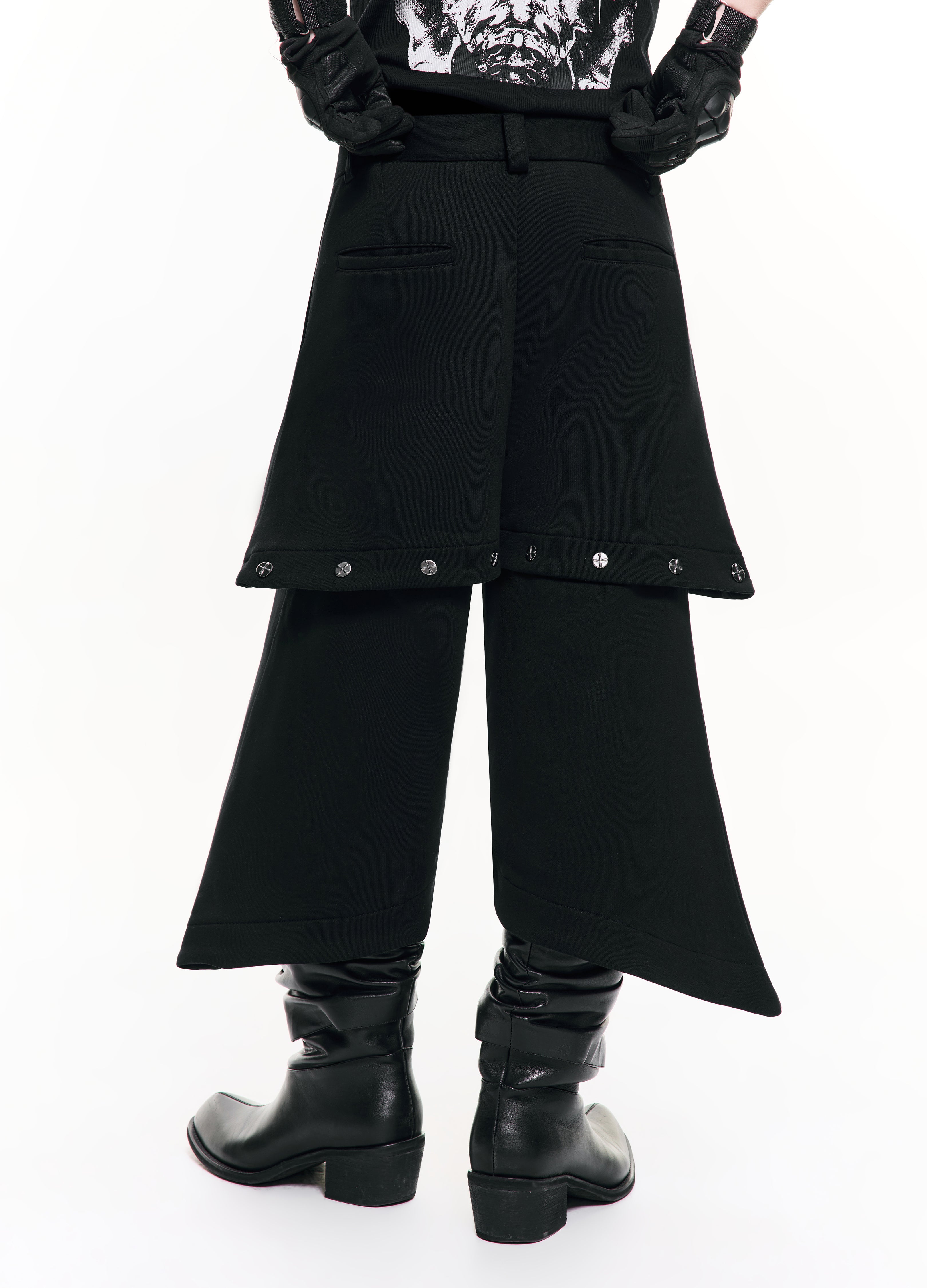 26SS CROSS BUCKLE CROP PANTS