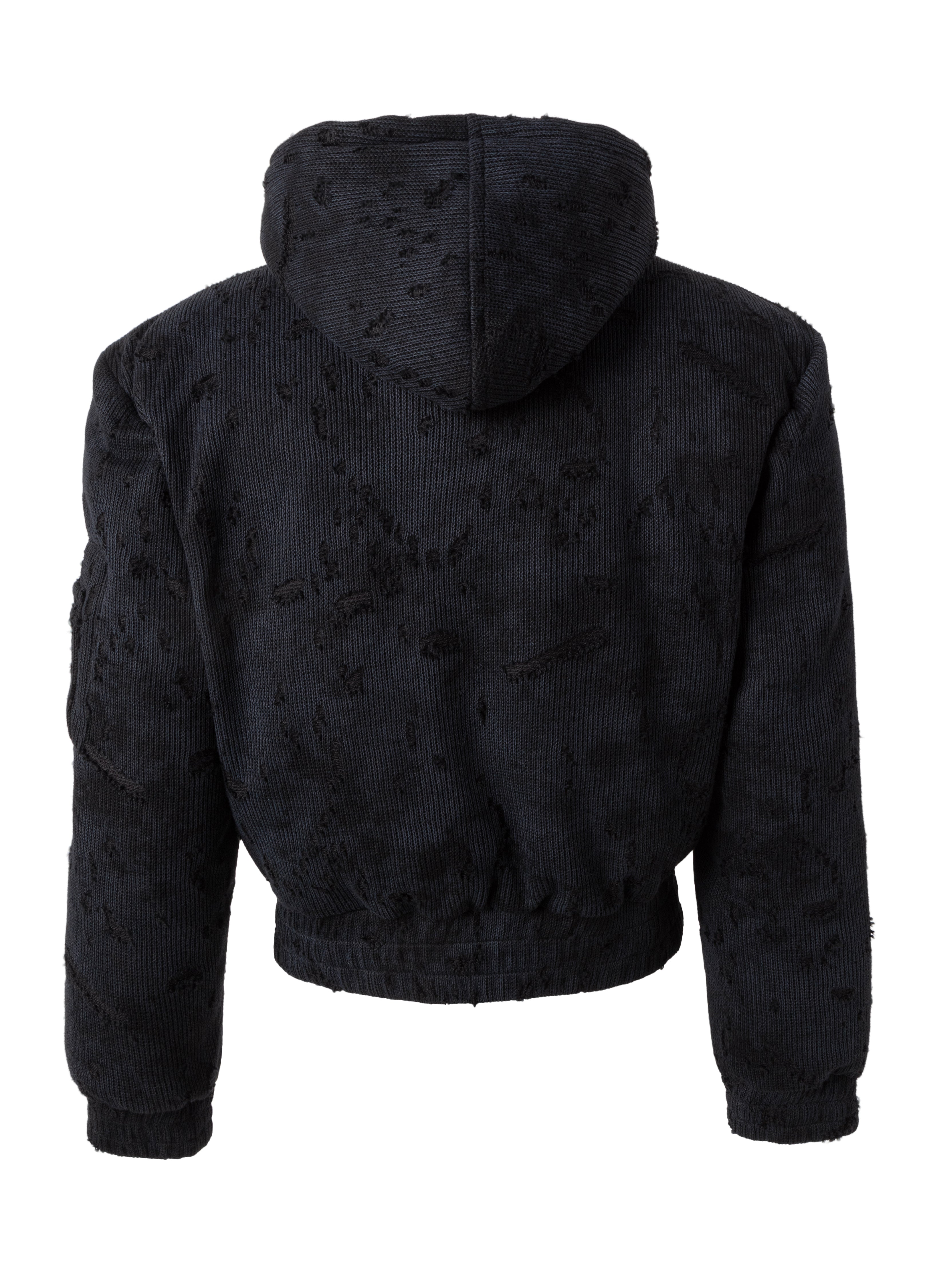 25FW DISTRESSED TEXTURE PUFFER