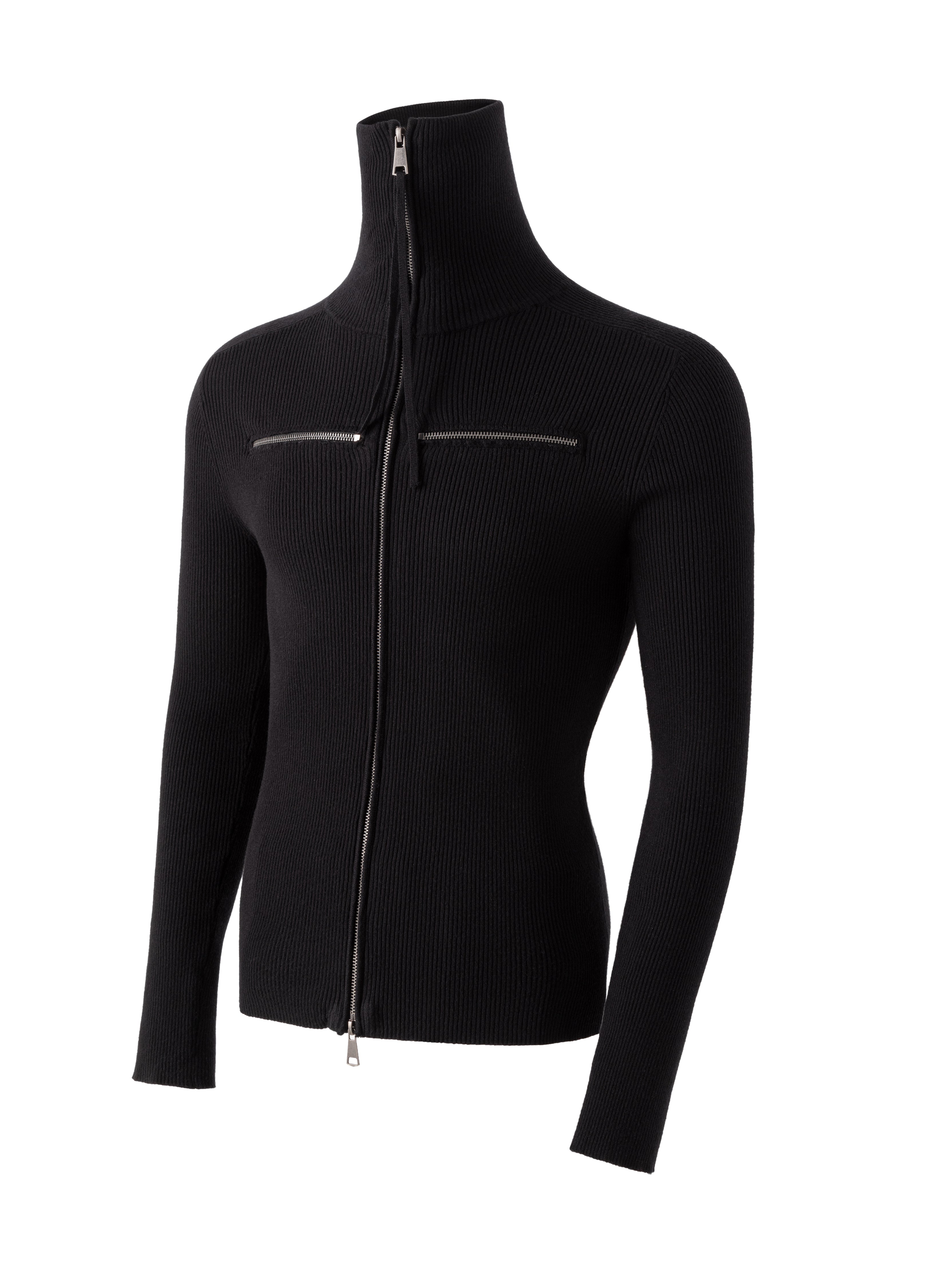 25FW DUAL-ZIP HIGH NECK KNIT