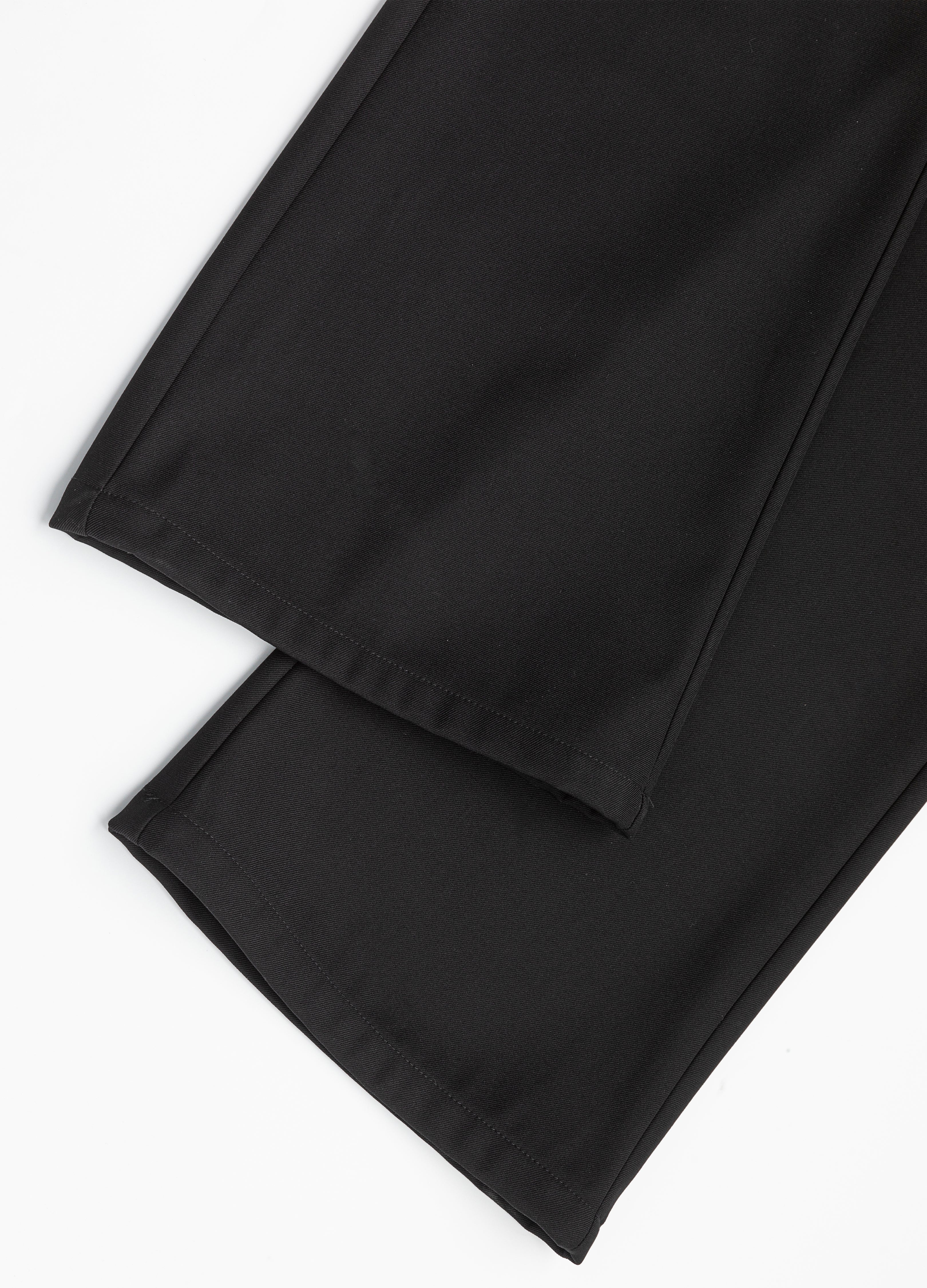 26SS CLASSIC STRAIGHT BLACK TROUSERS