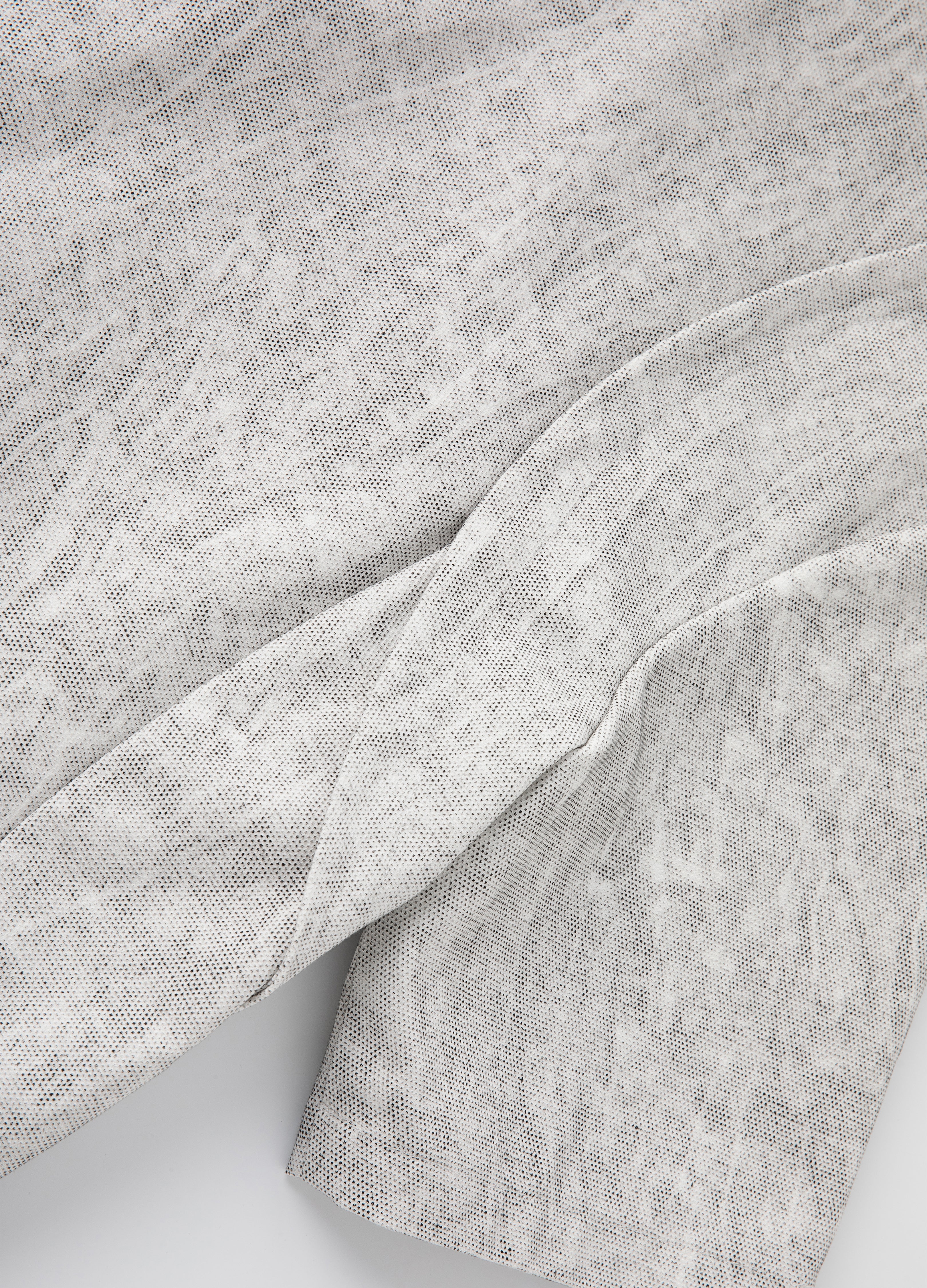 CAMICIA CON ZIP VEIN GRIGIA 25SS