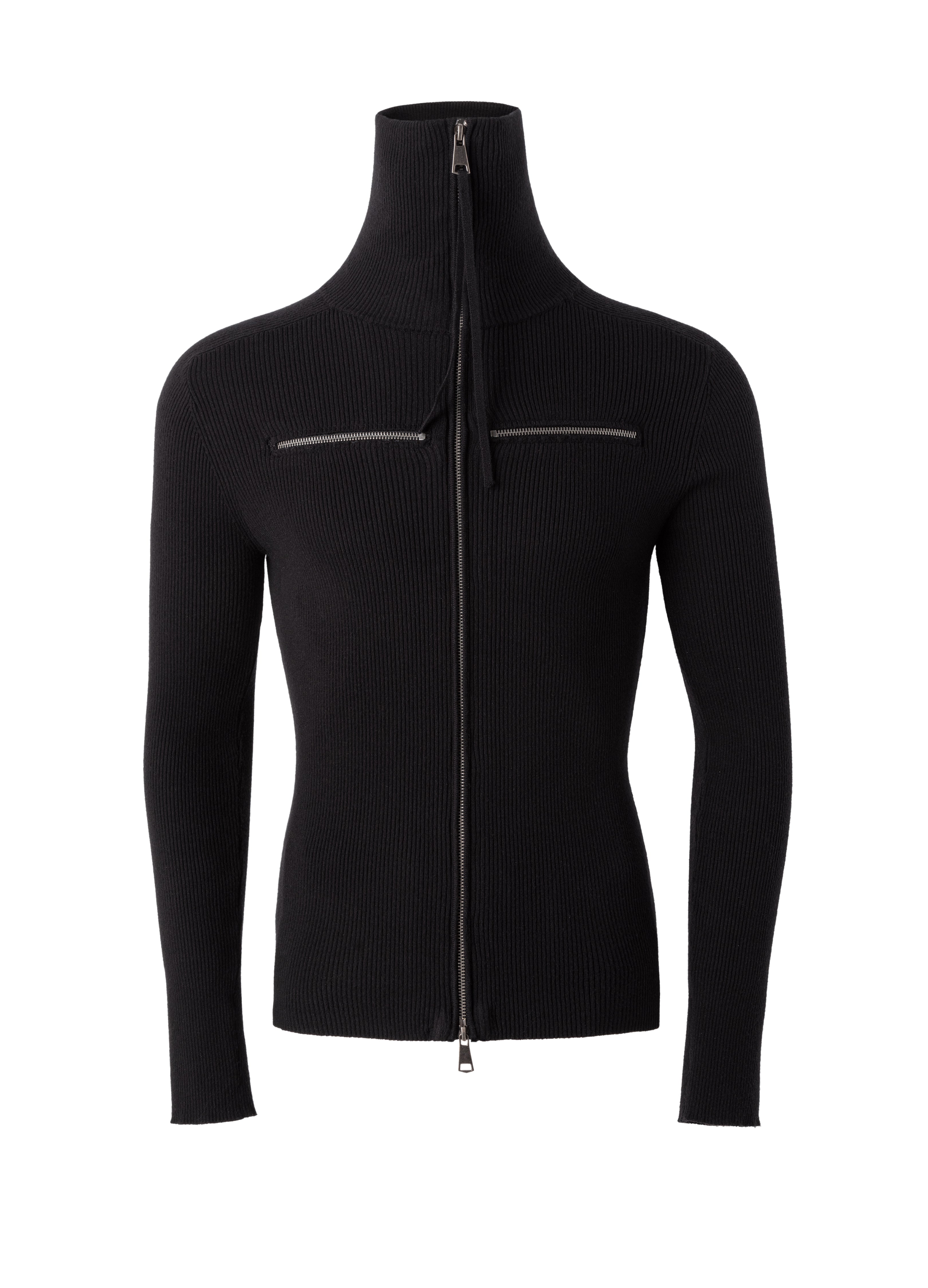25FW DUAL-ZIP HIGH NECK KNIT