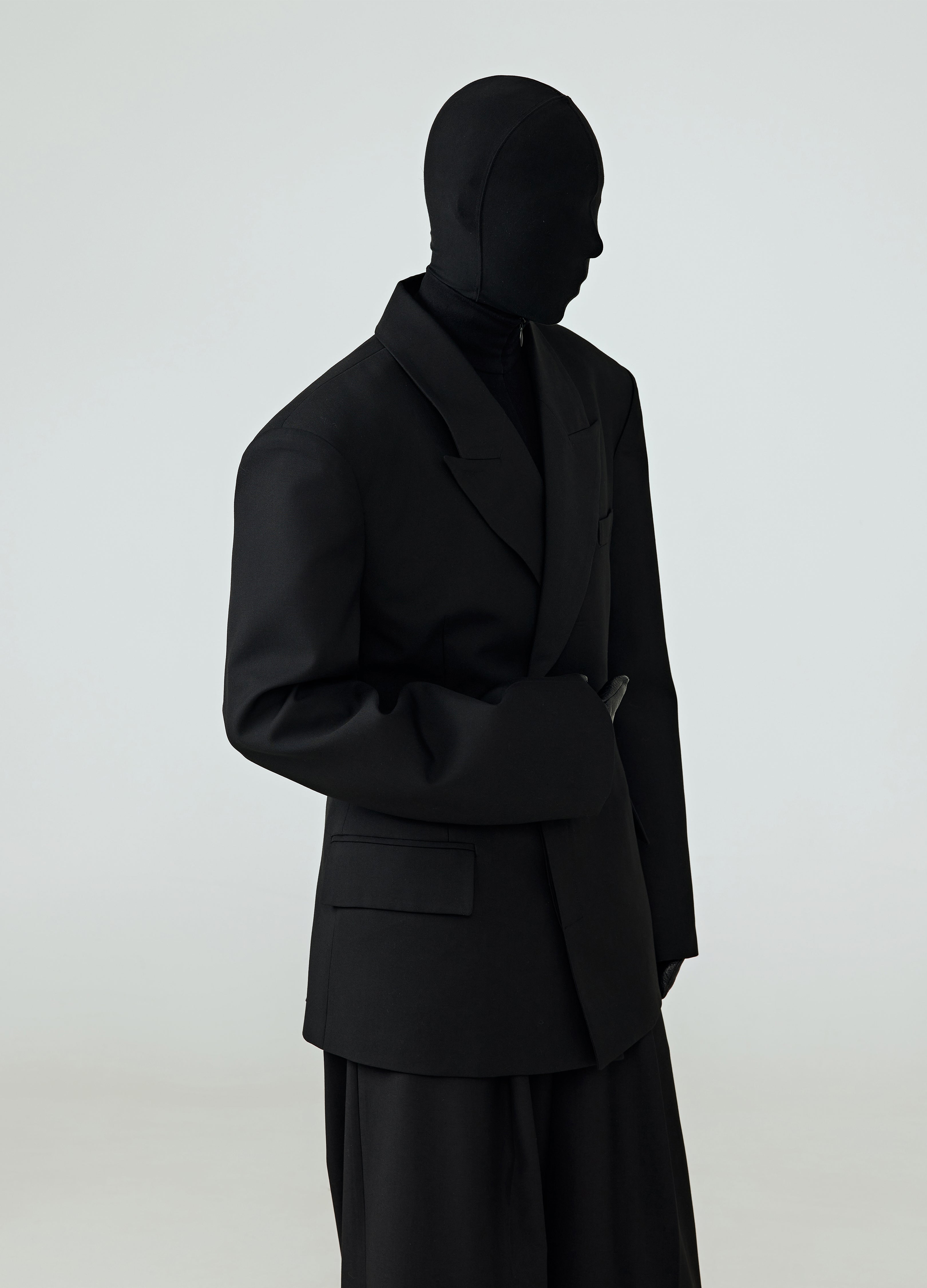 BLAZER TRIANGOLARE NERO 25SS