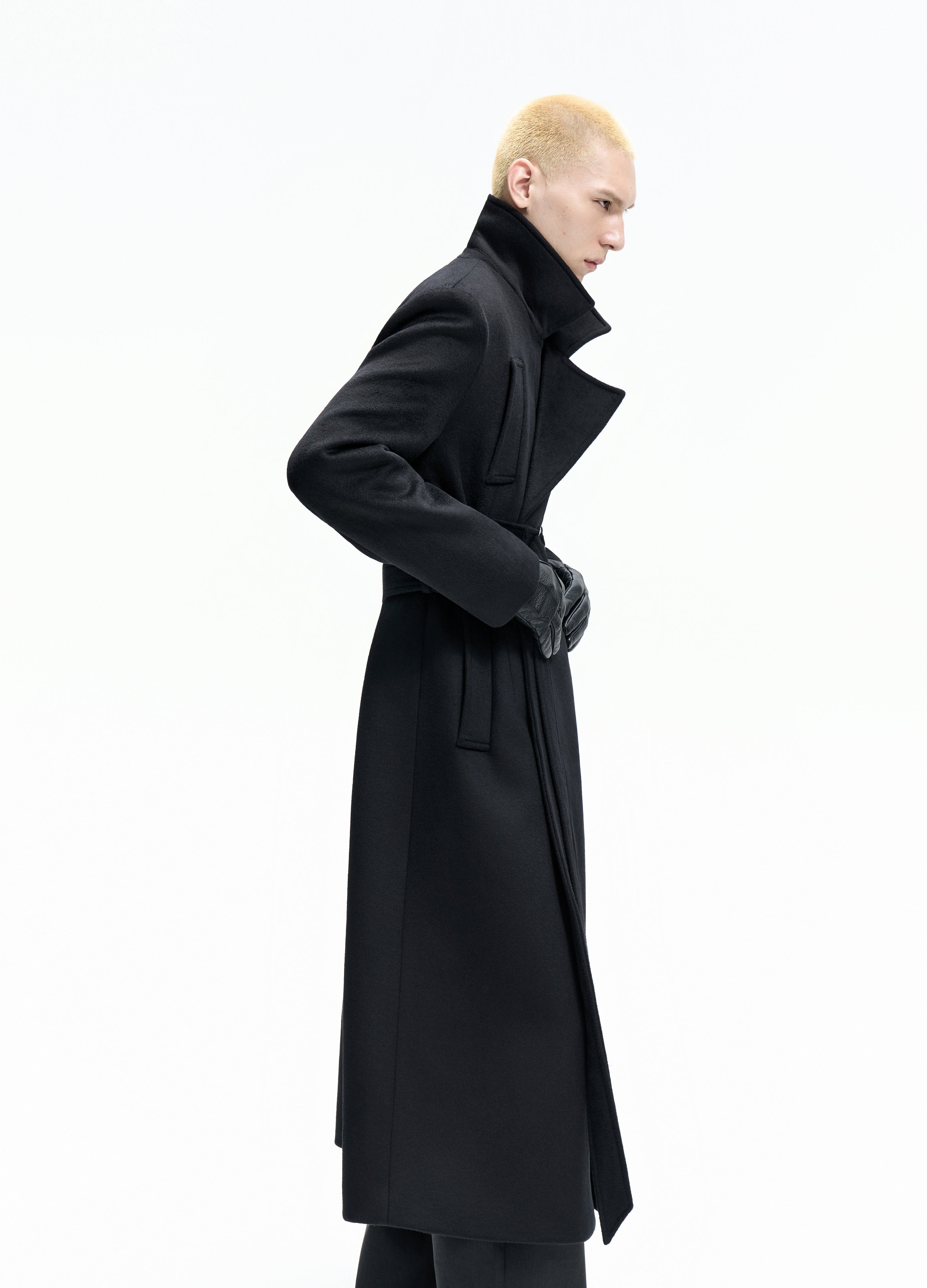 25FW DOUBLE-BELT WOOL COAT