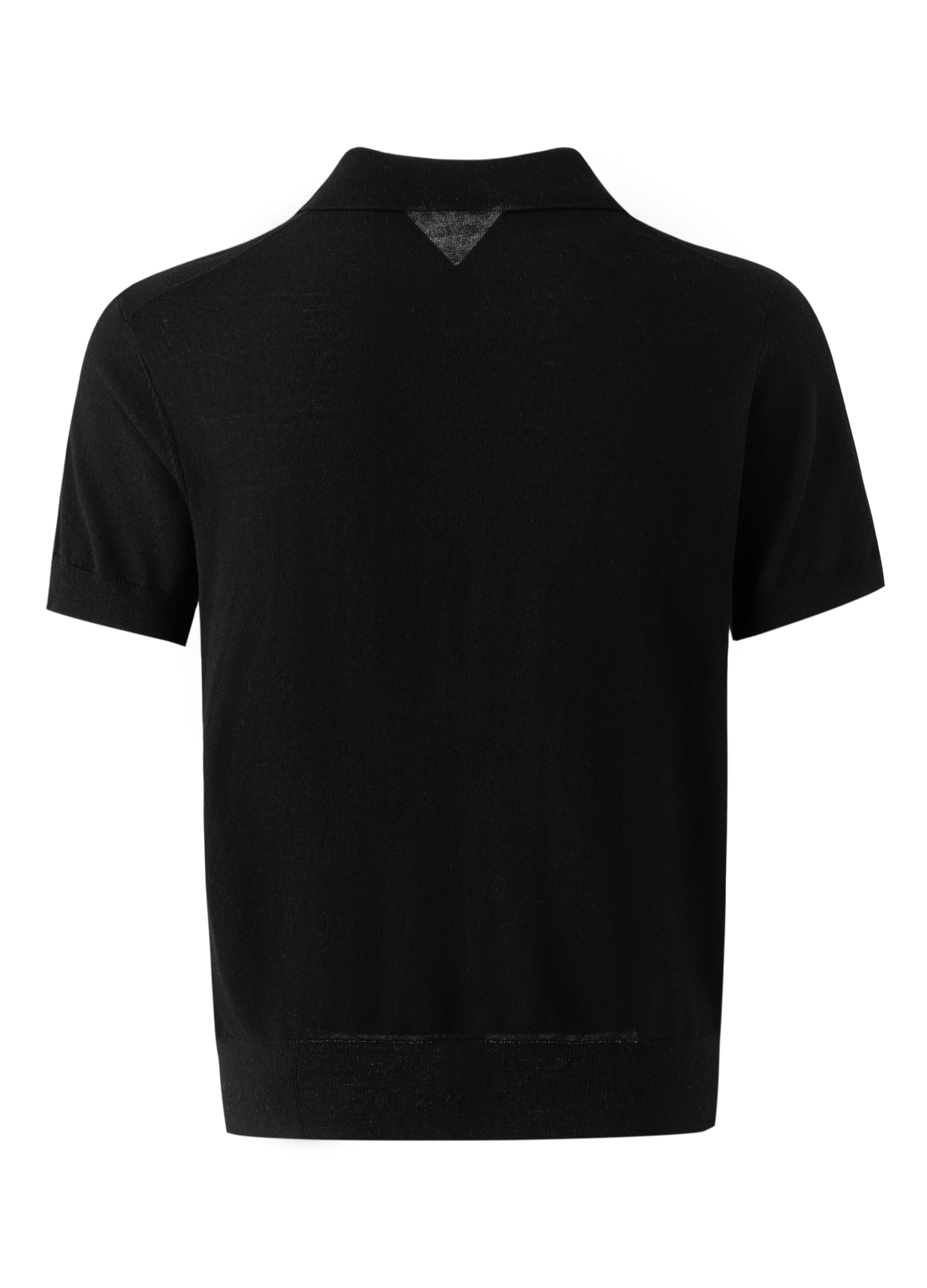 26SS OPEN V-NECK KNIT POLO