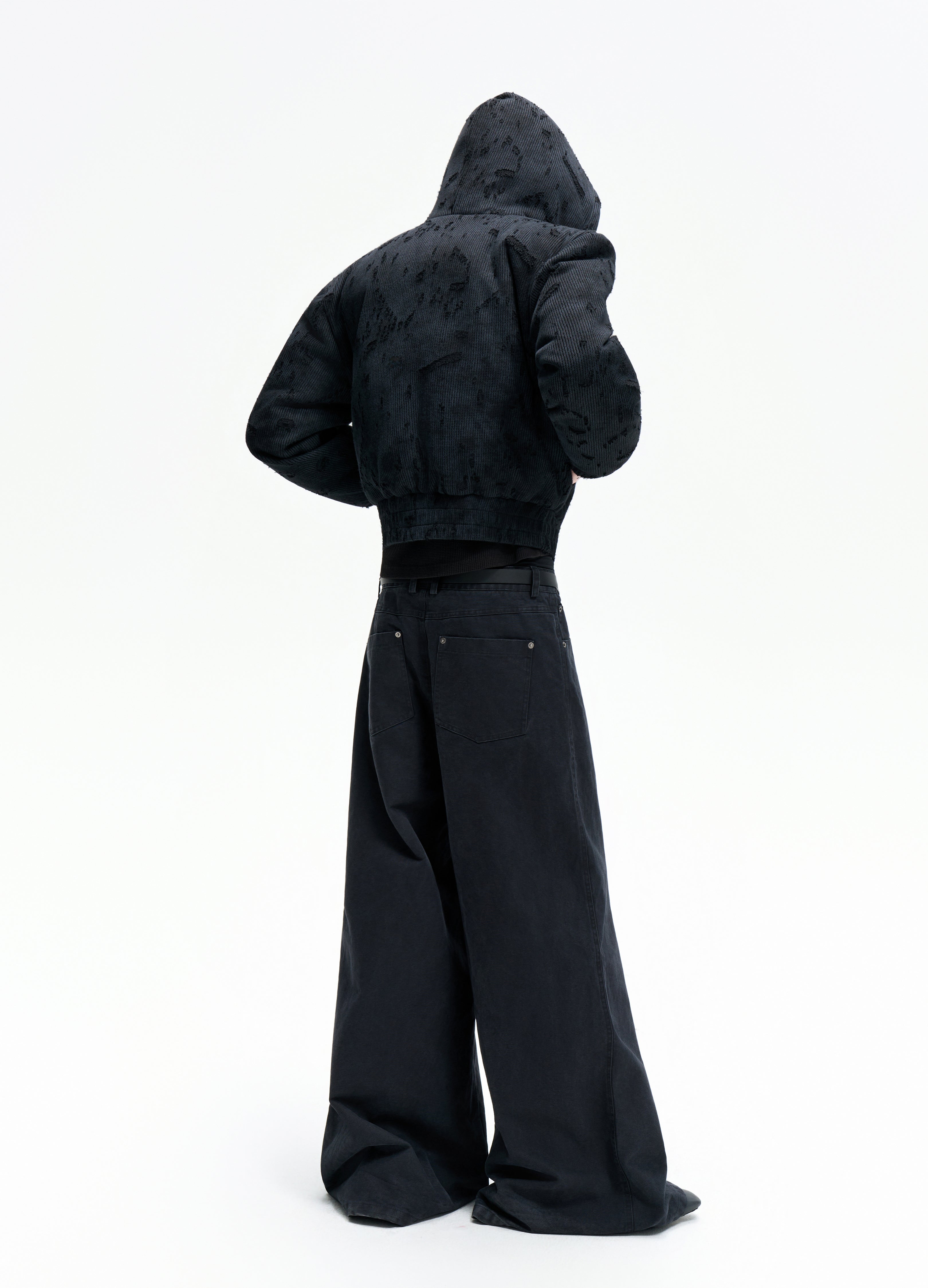 25FW DISTRESSED TEXTURE PUFFER