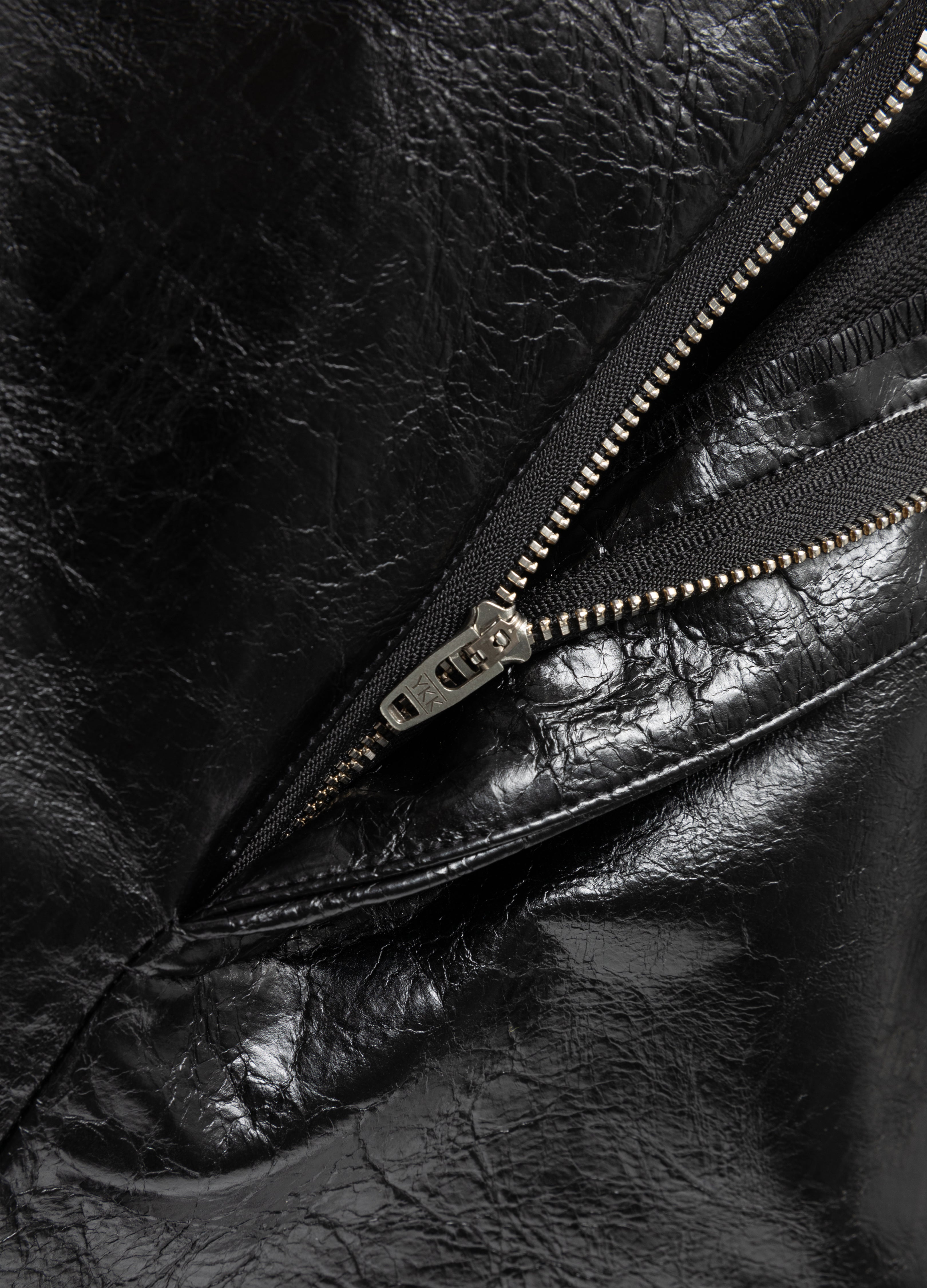 25FW RADIANT PLEAT LEATHER PANTS