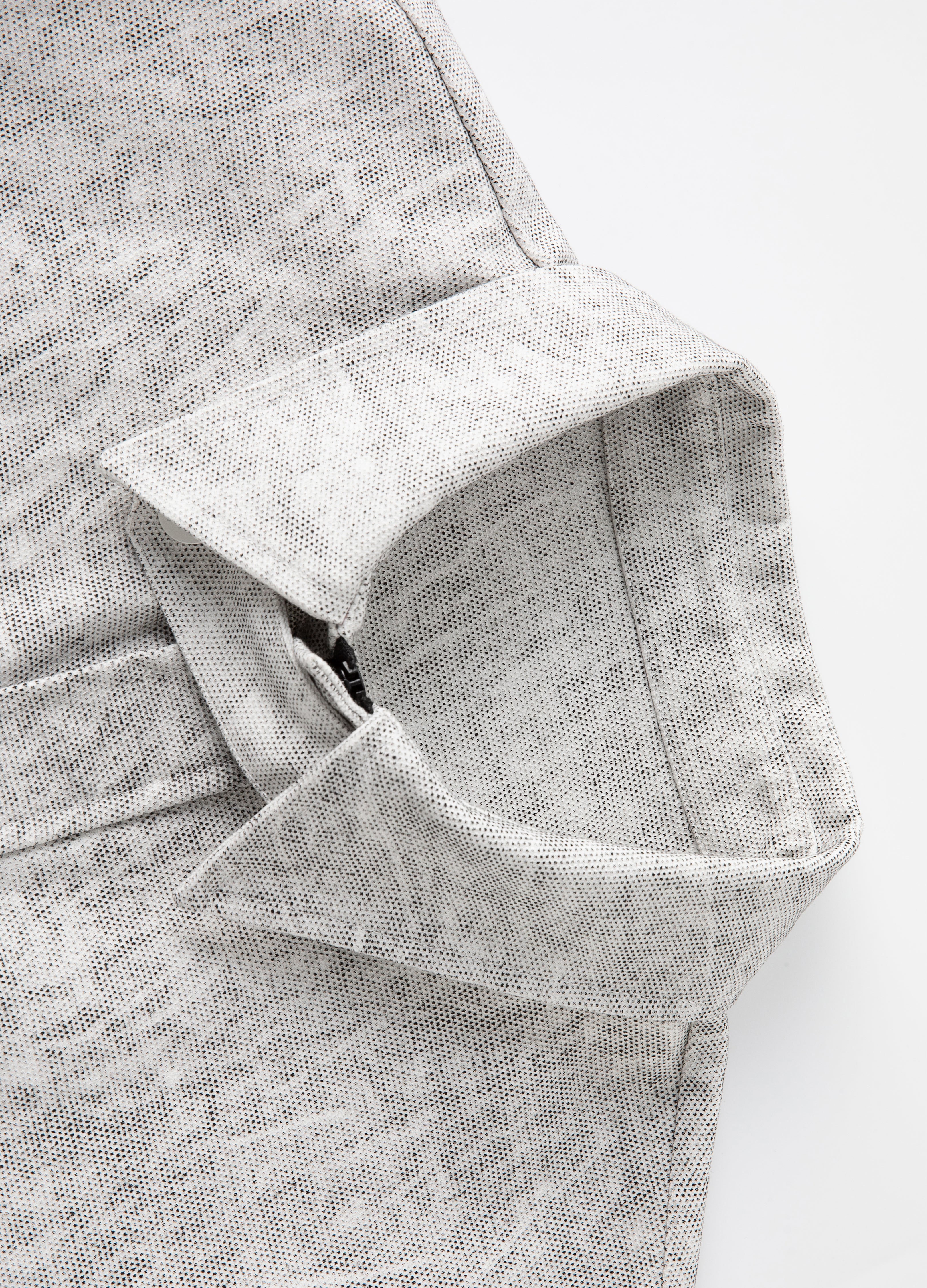 CAMICIA CON ZIP VEIN GRIGIA 25SS