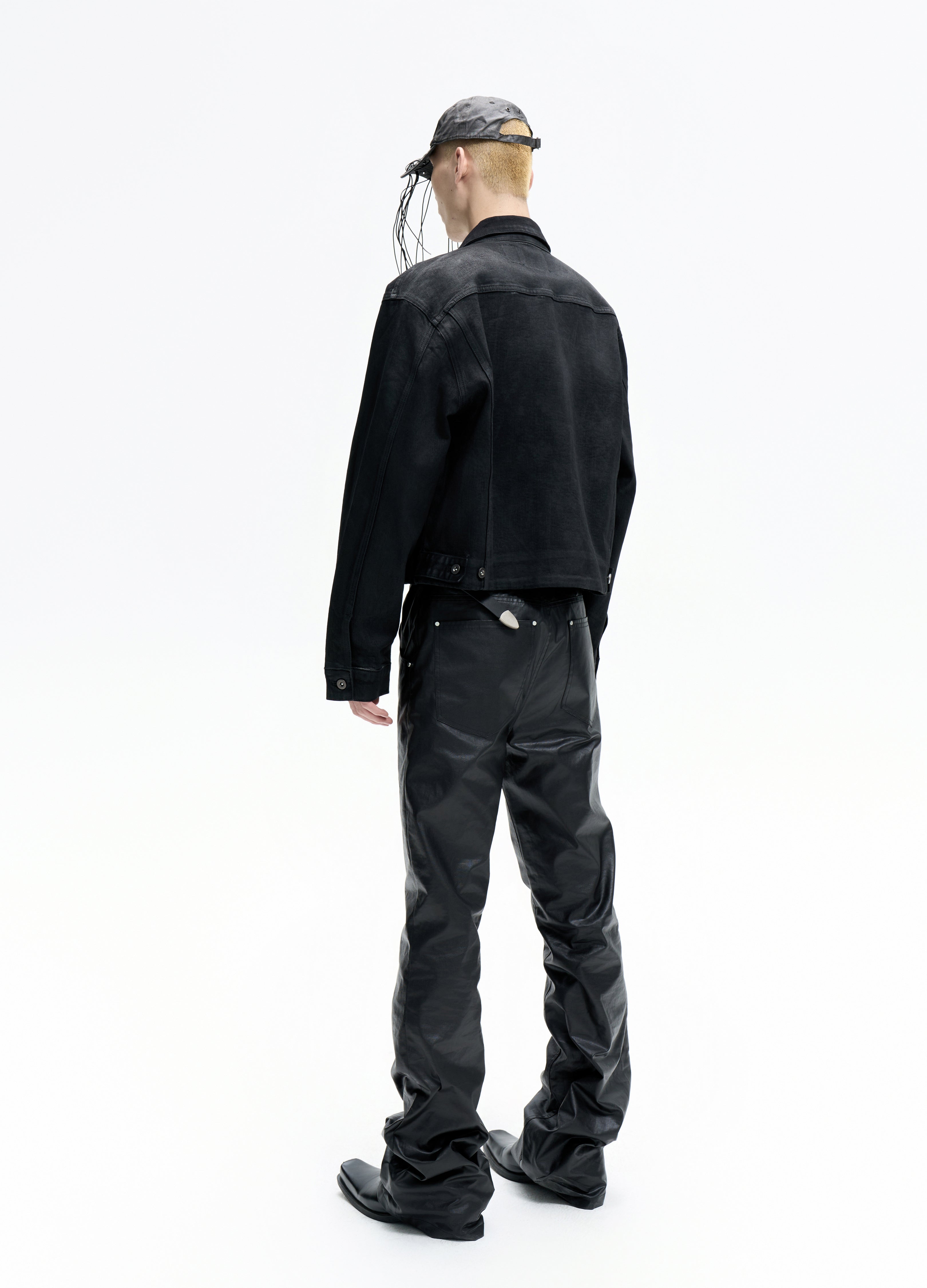 25FW WAXED SKINNY STACKED PANTS