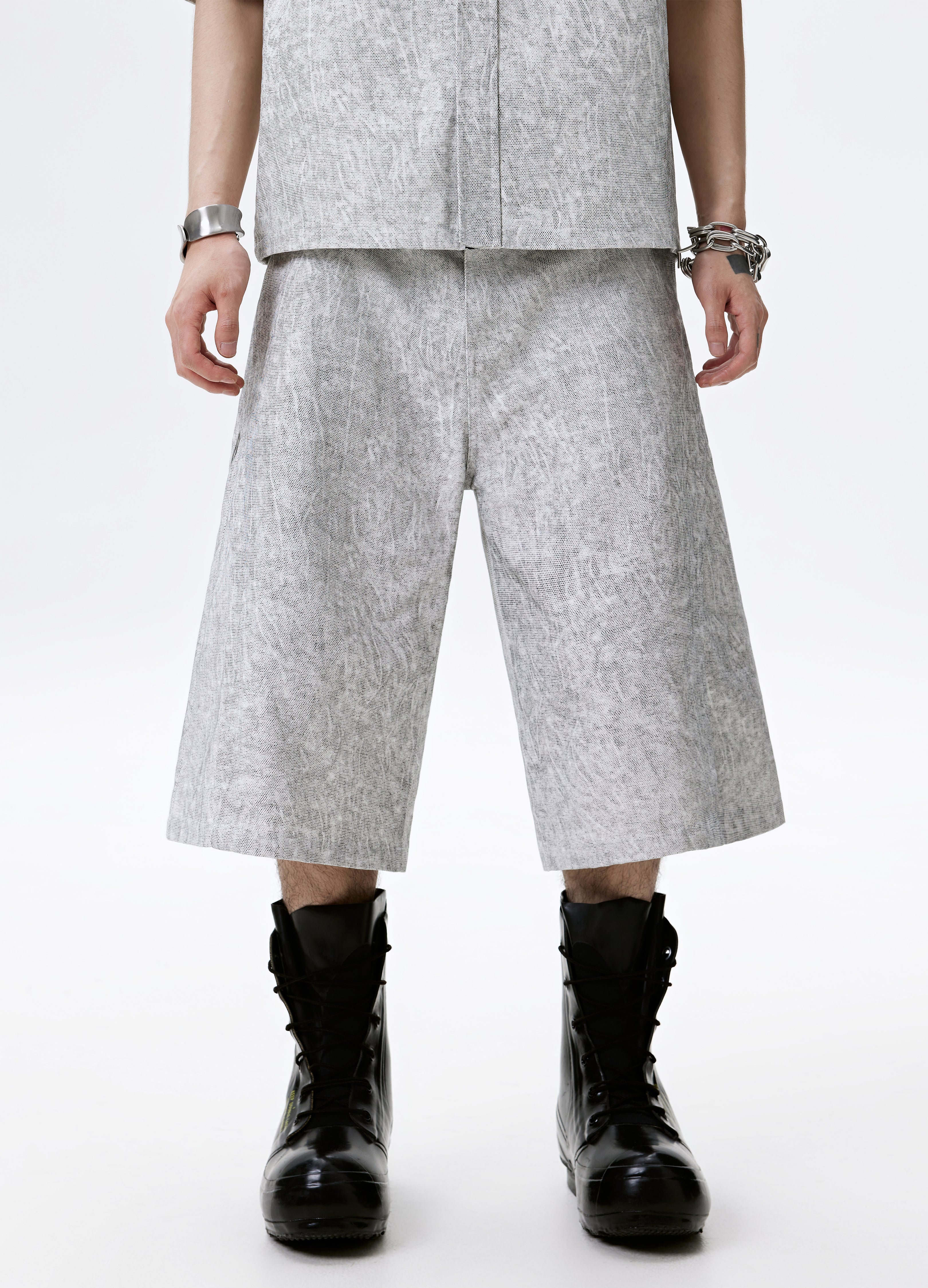 25SS GREYBARK WIDE LEG SHORTS