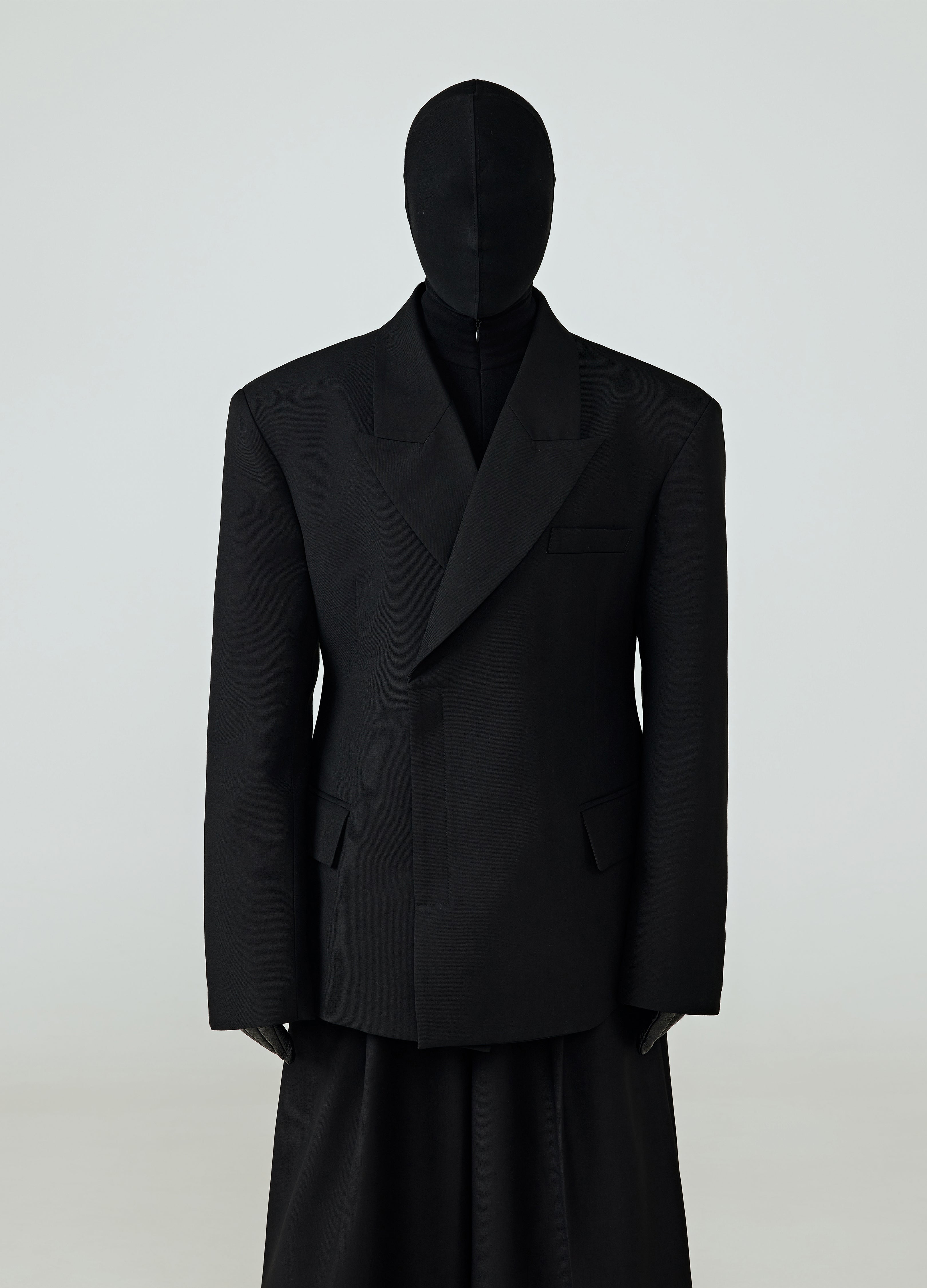 BLAZER TRIANGOLARE NERO 25SS