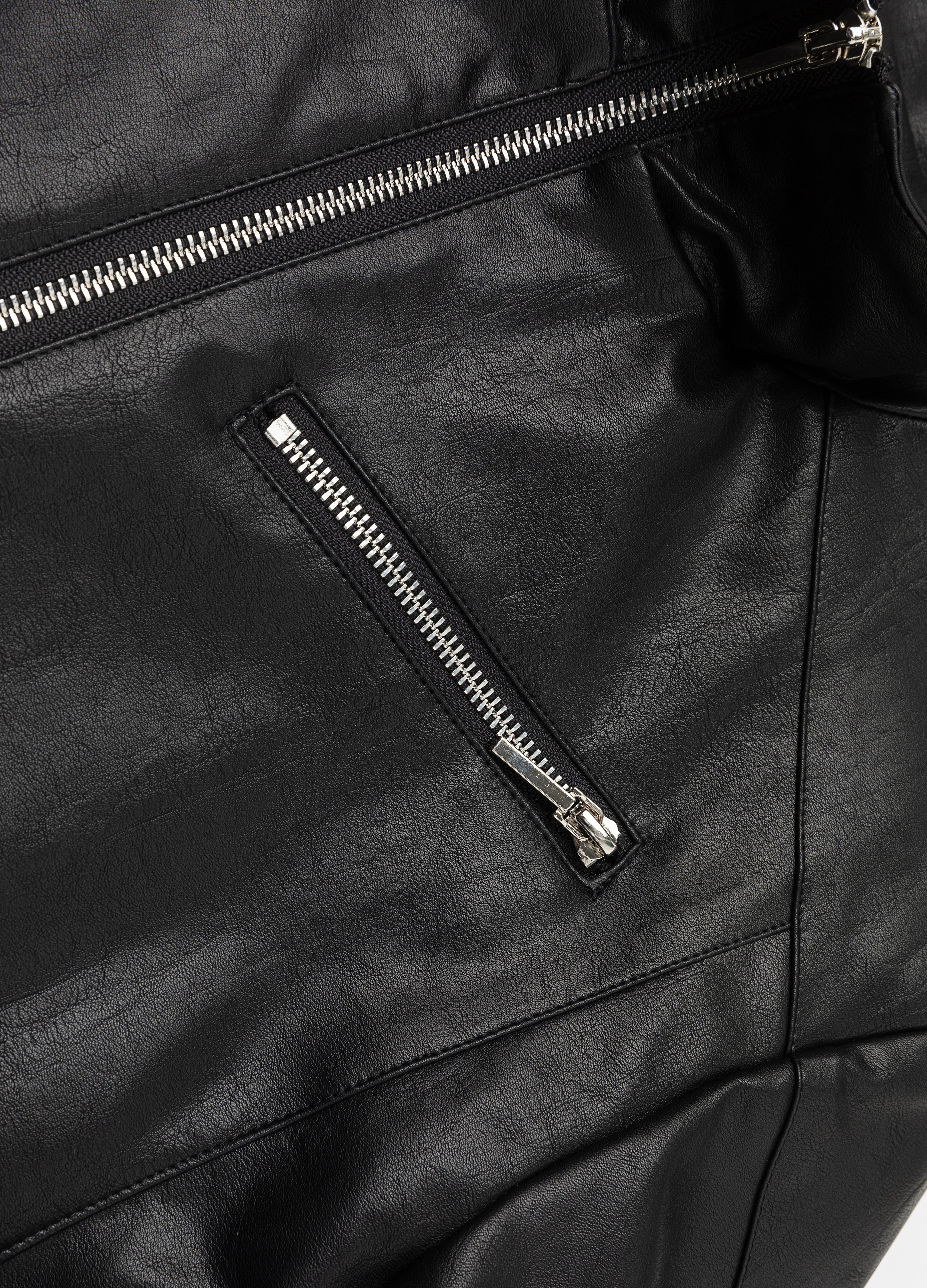26SS STAND-COLLAR LEATHER JACKET