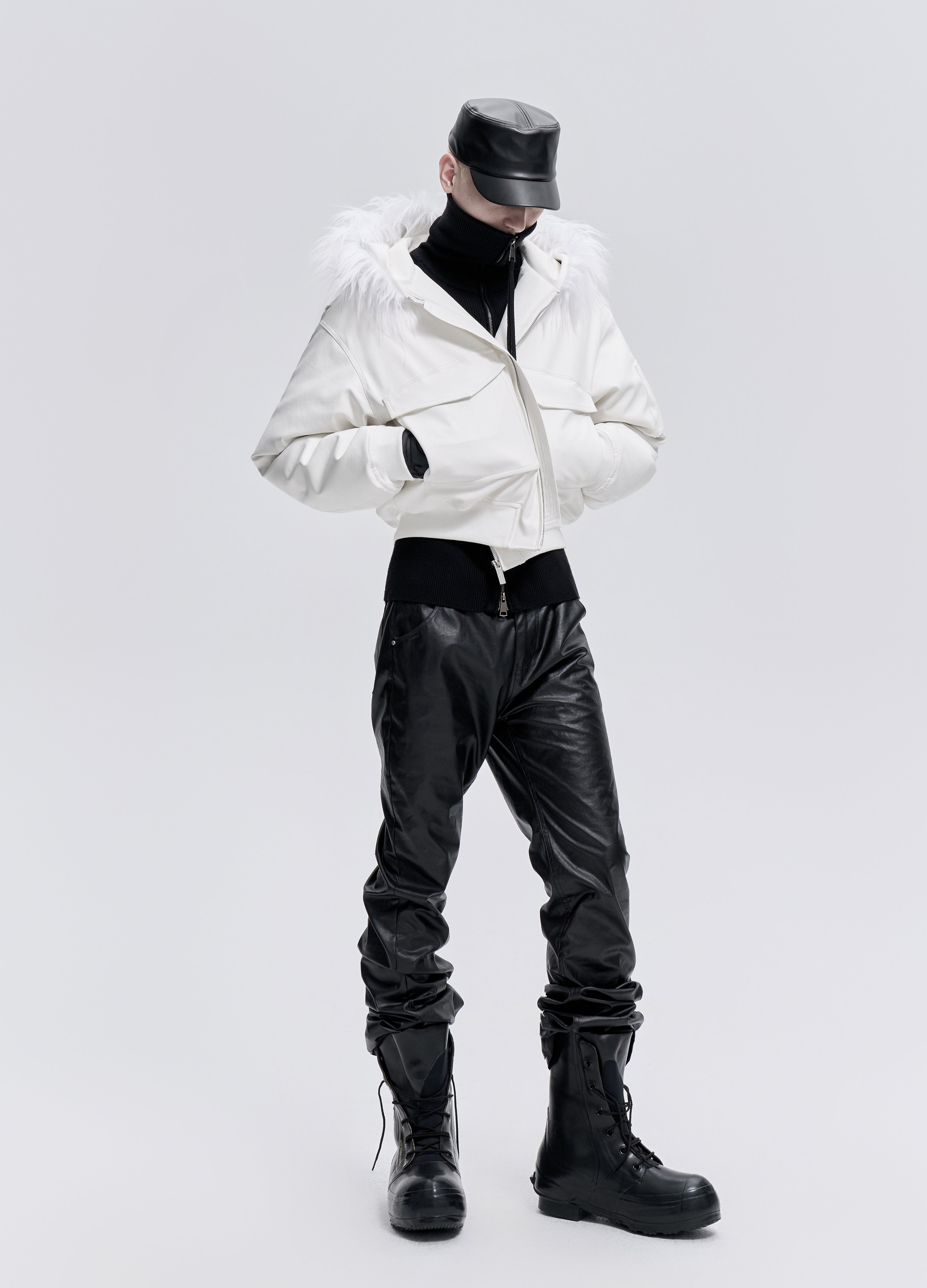 25FW WHITE FUR PARKA DOWN