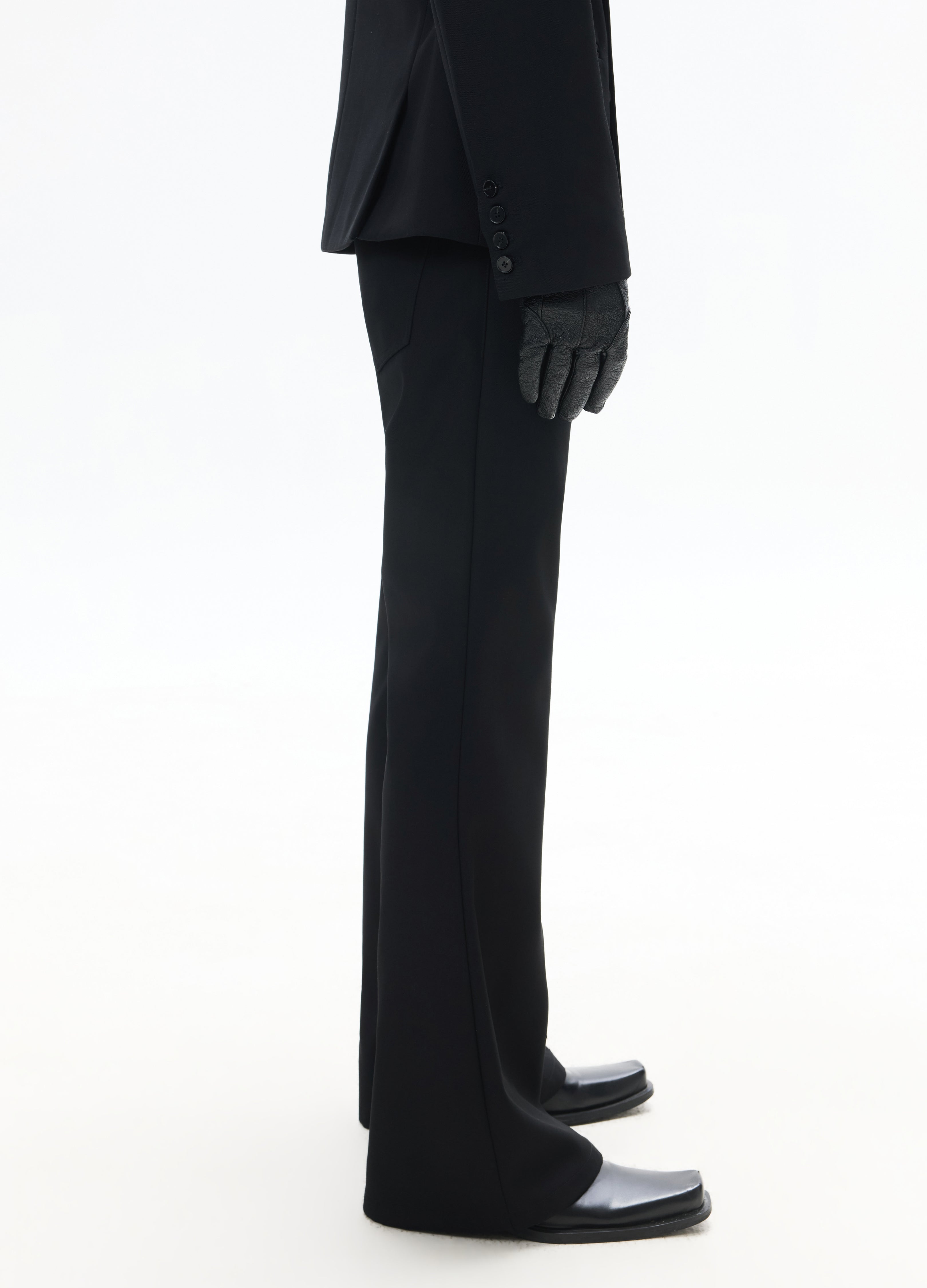 26SS CLASSIC STRAIGHT BLACK TROUSERS