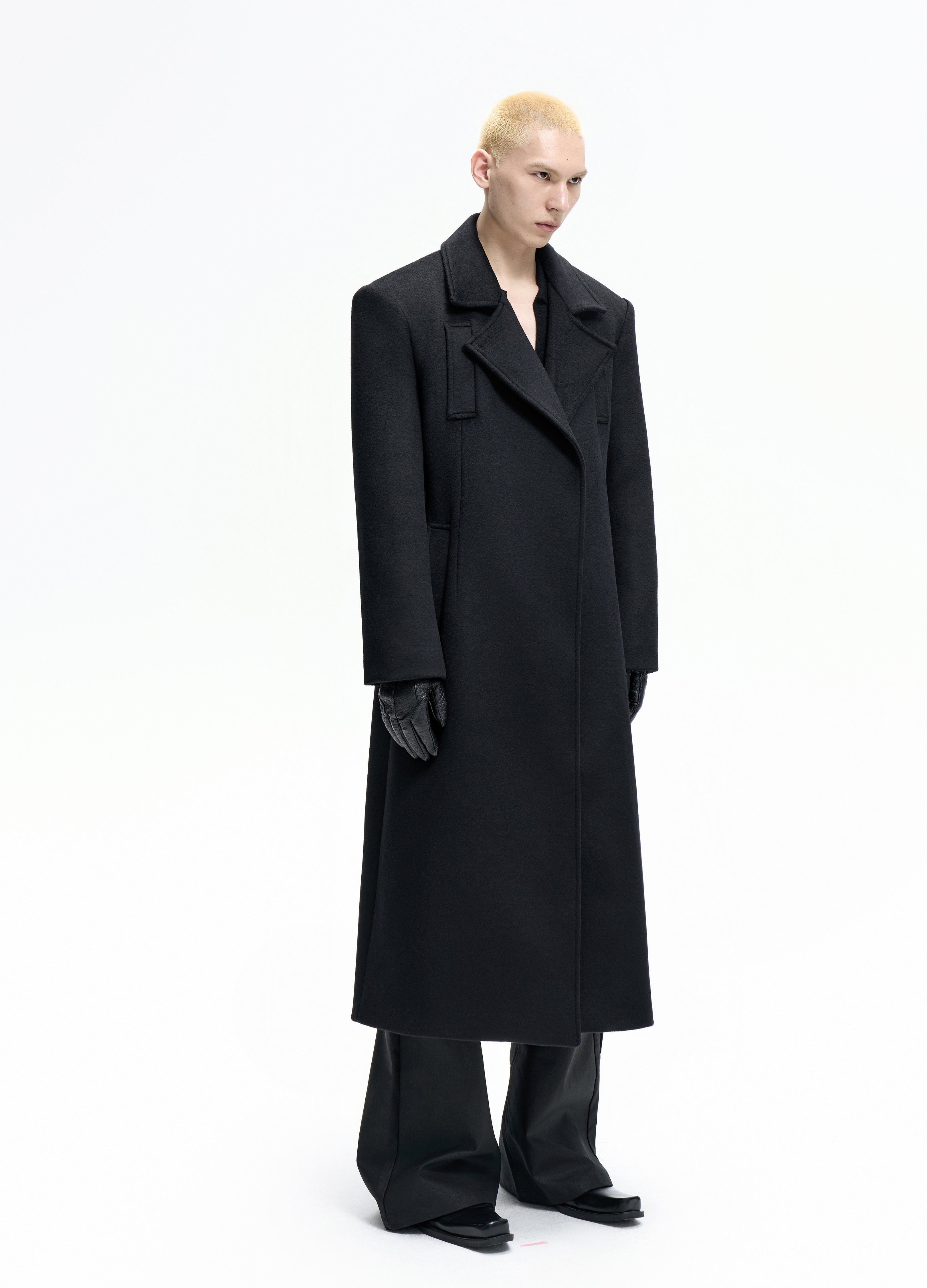 25FW DOUBLE-BELT WOOL COAT