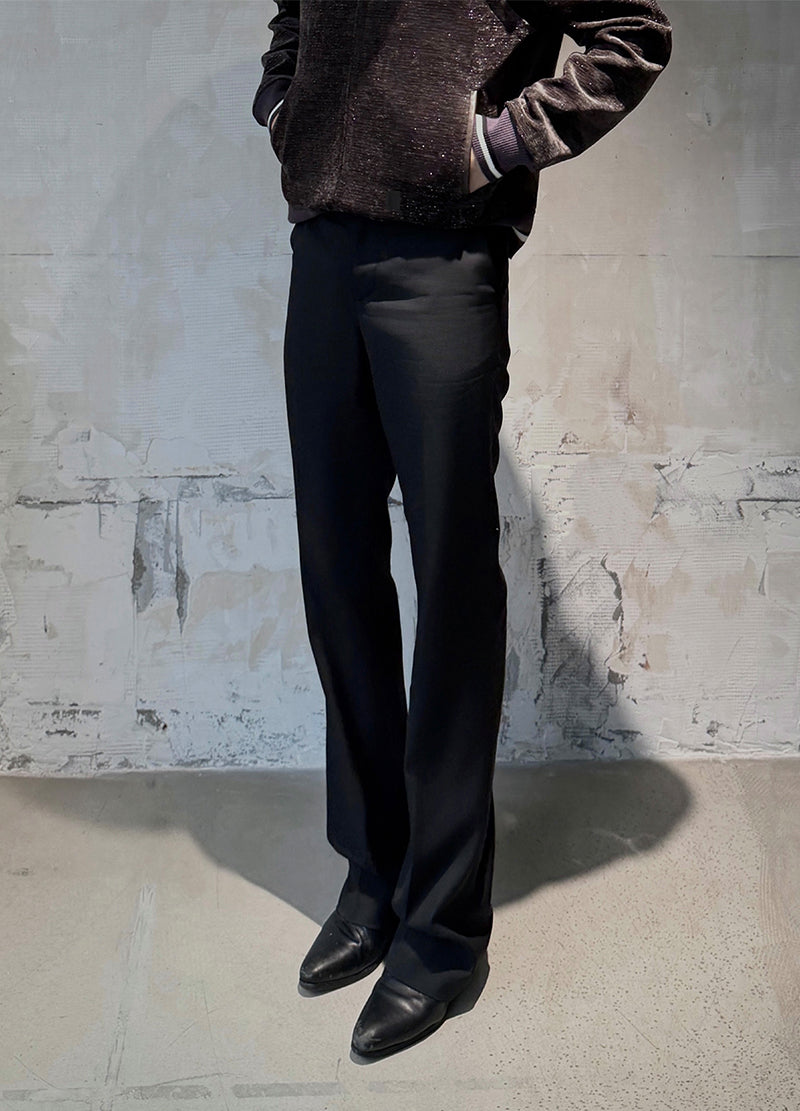 WOOL SKINNY TROUSERS