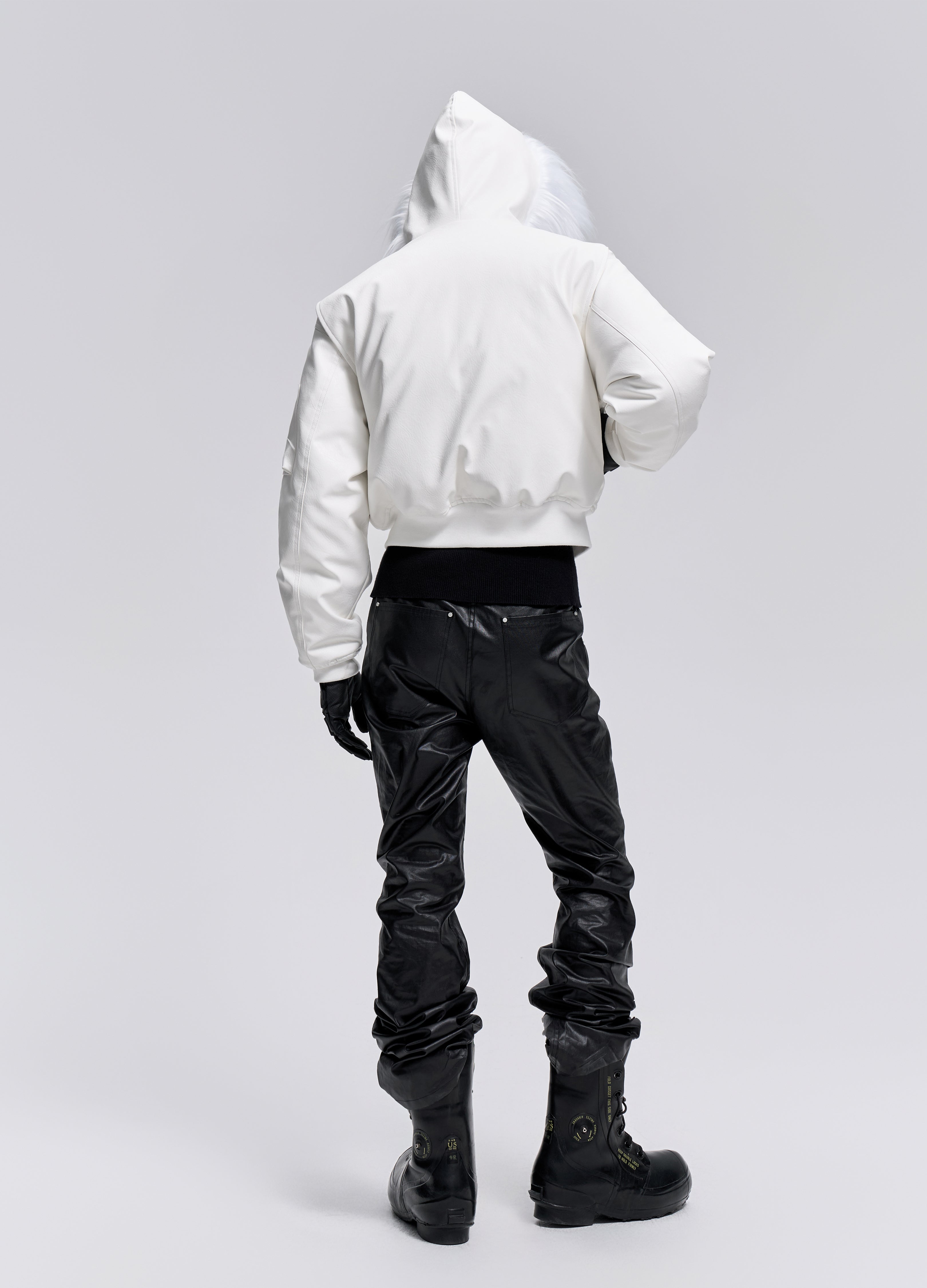 25FW WHITE FUR PARKA DOWN