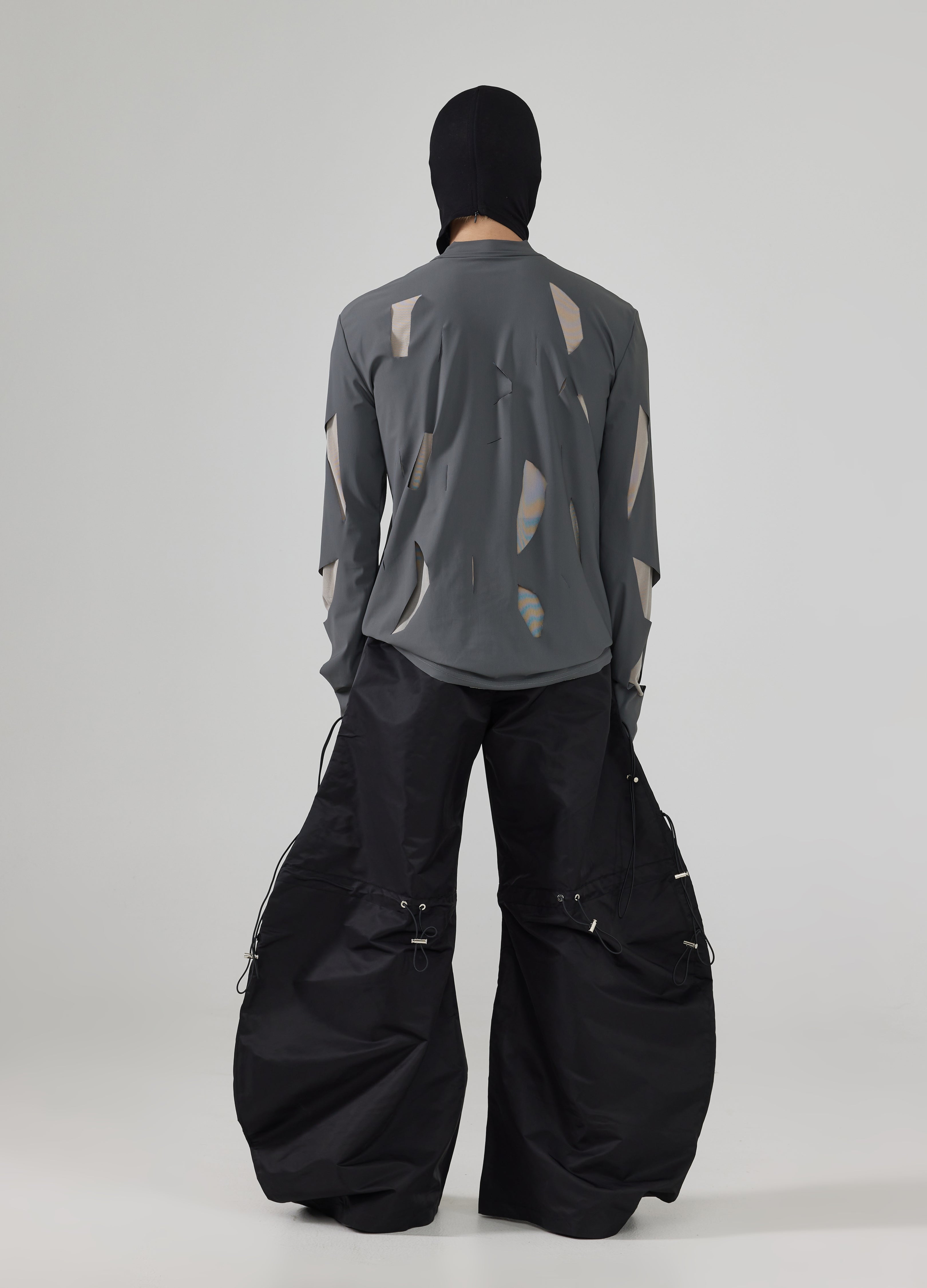 Maglietta in rete effetto usurato 24FW