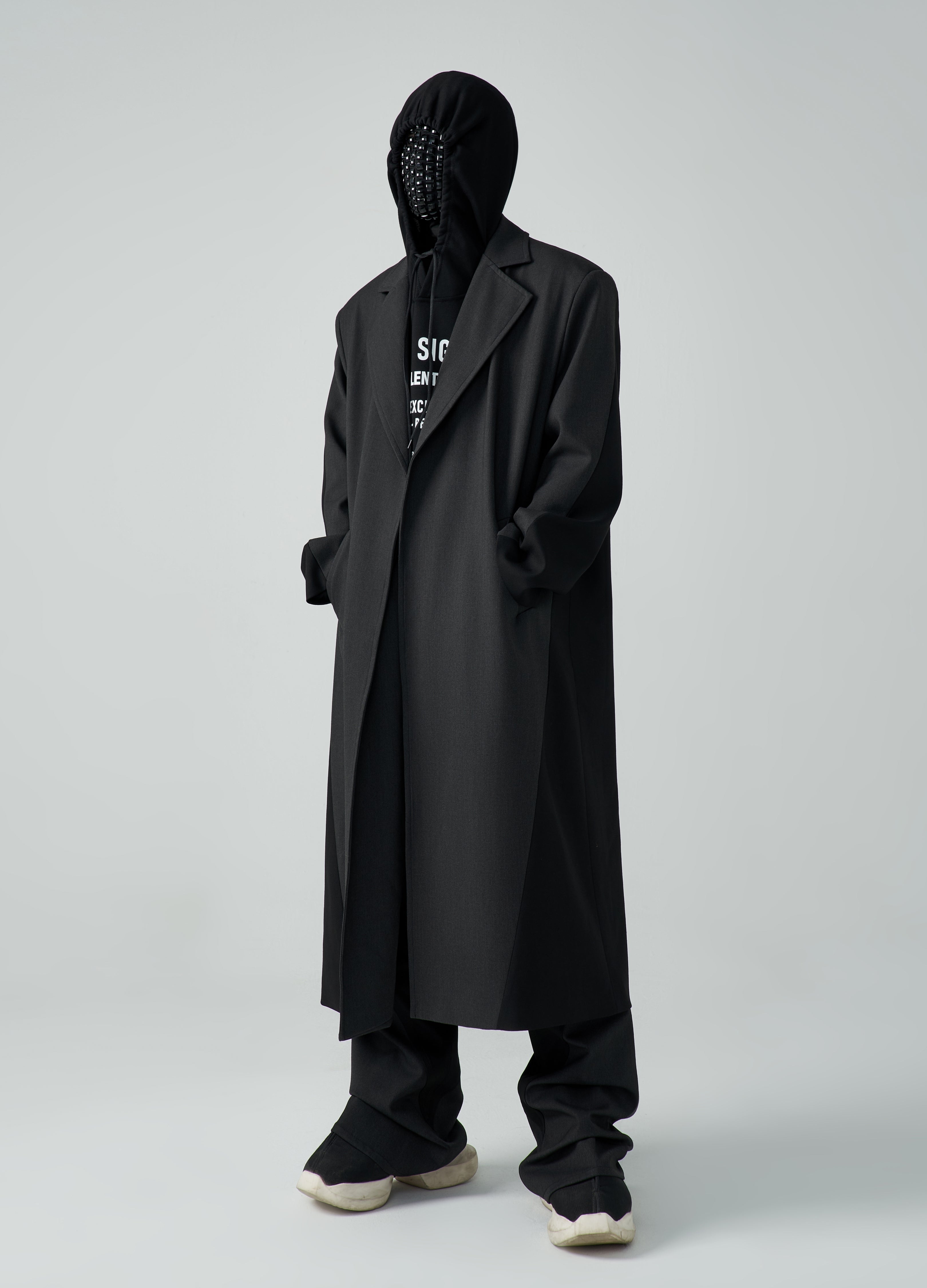 23FW Wool Spliced Coat