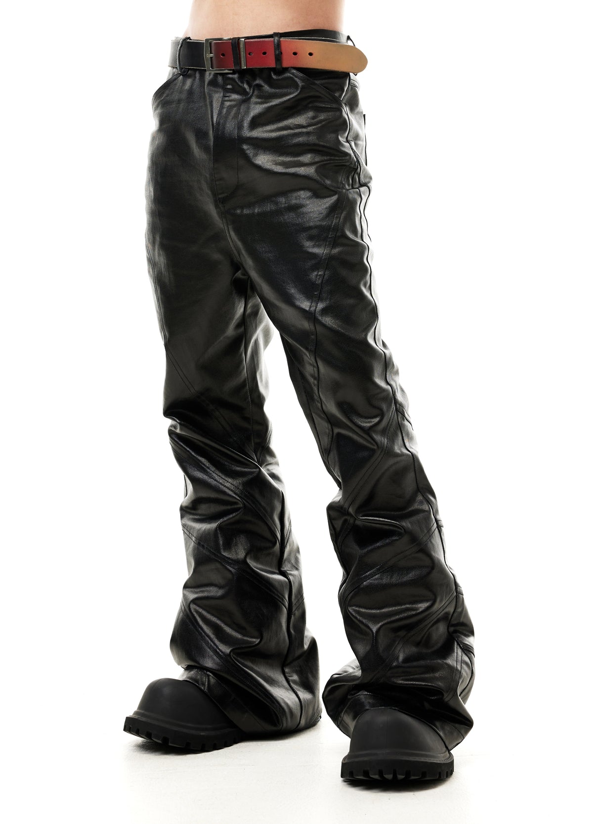 PATCHWORK WAX PANTS