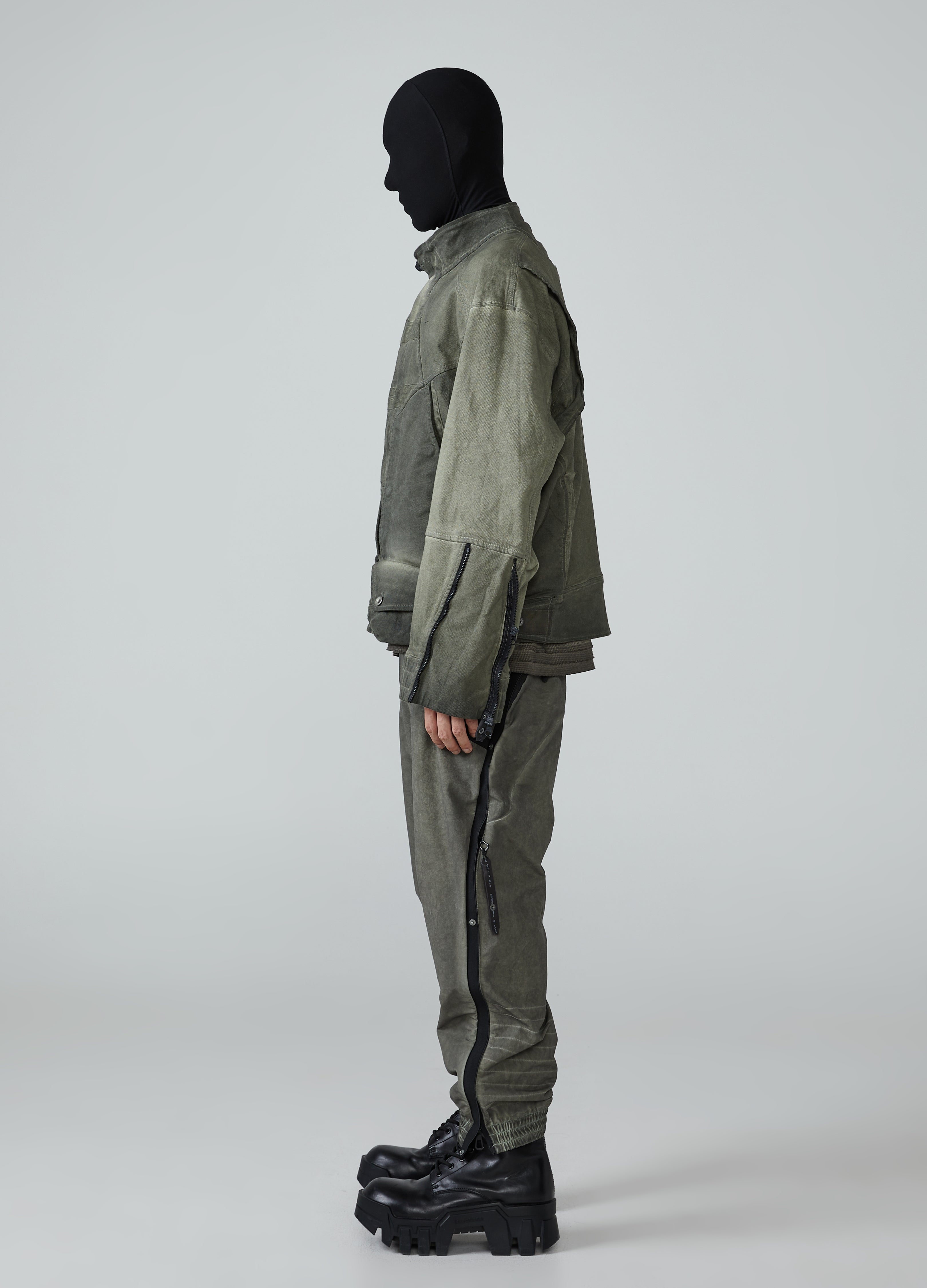 Giacca da lavoro in denim effetto used Wasteland