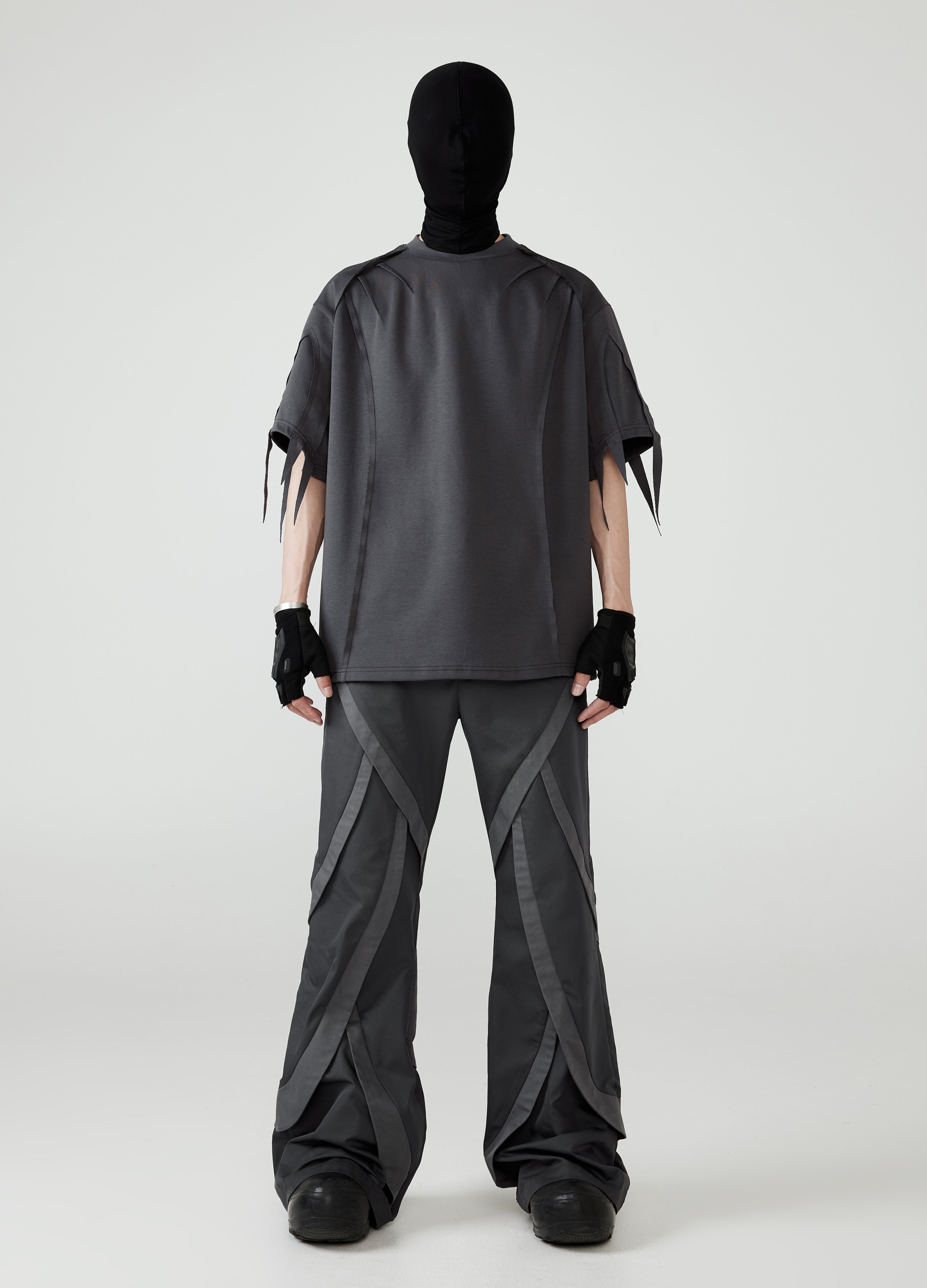 24SS Deconstructed Ribbon Fringe Tee