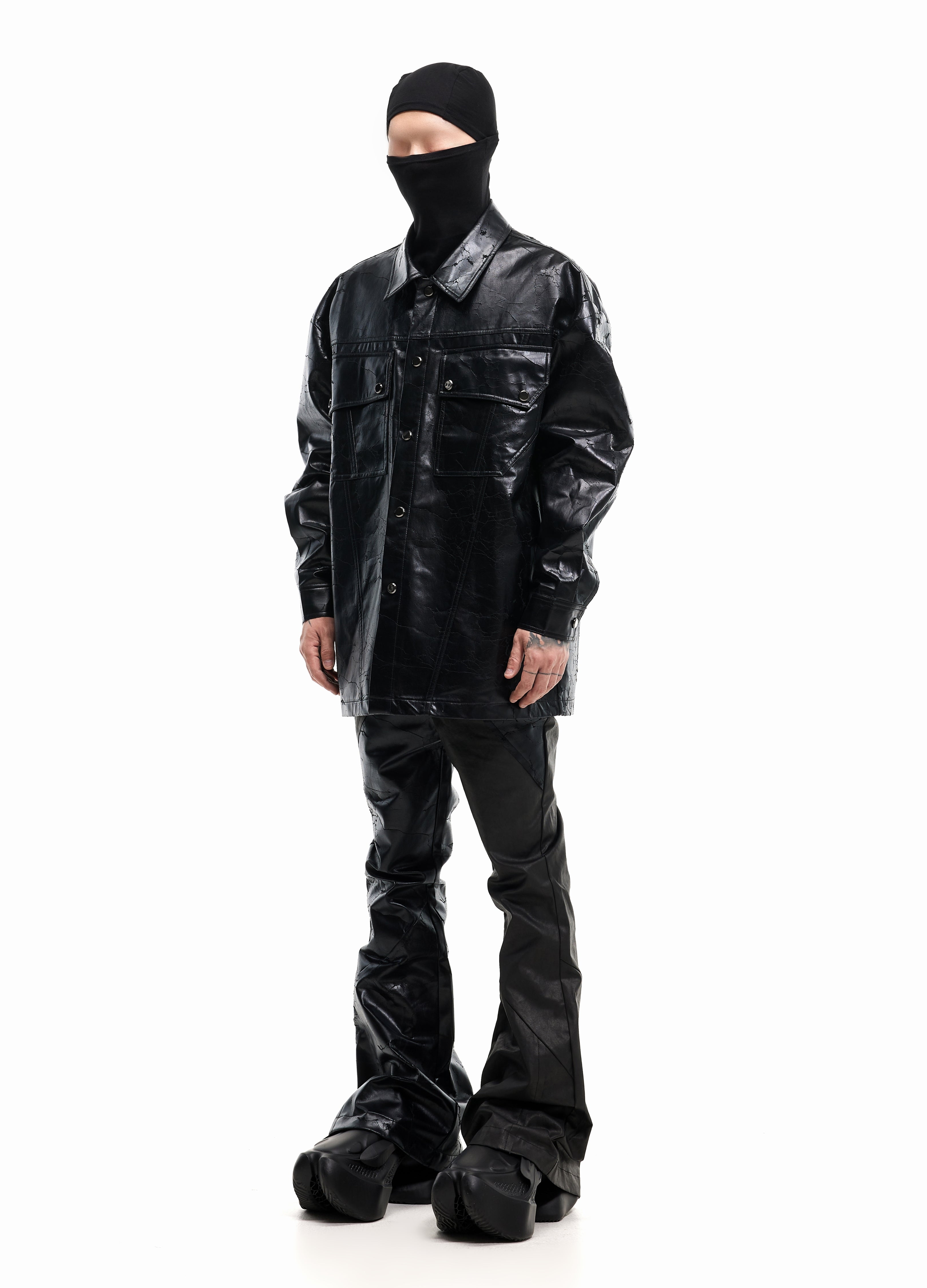 CAMICIA IN PELLE SHATTERED VOID