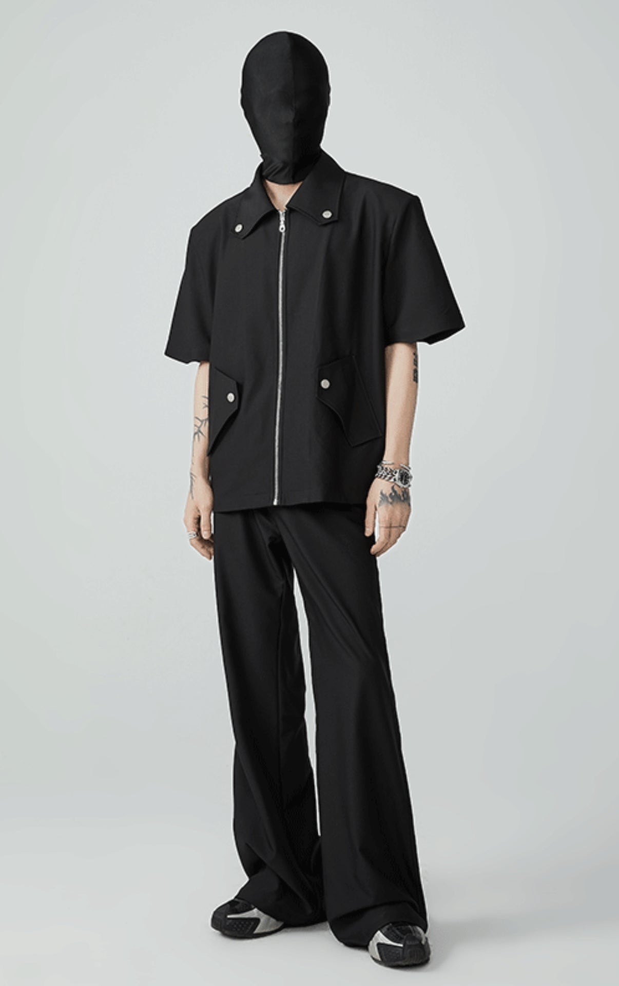 Maglietta con zip Obsidian Odyssey 21FW