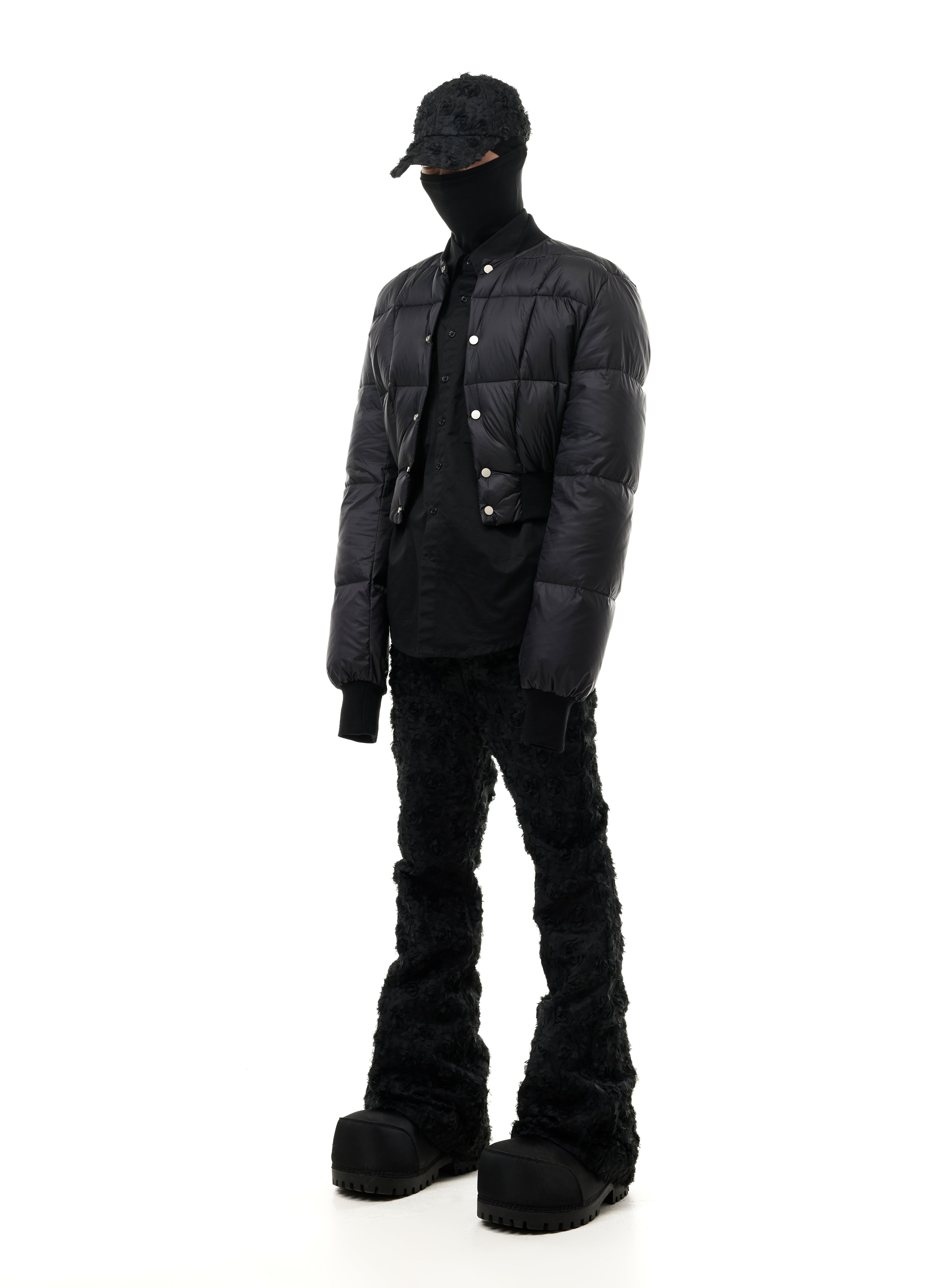 QUILTED CROP DOWN JACKET