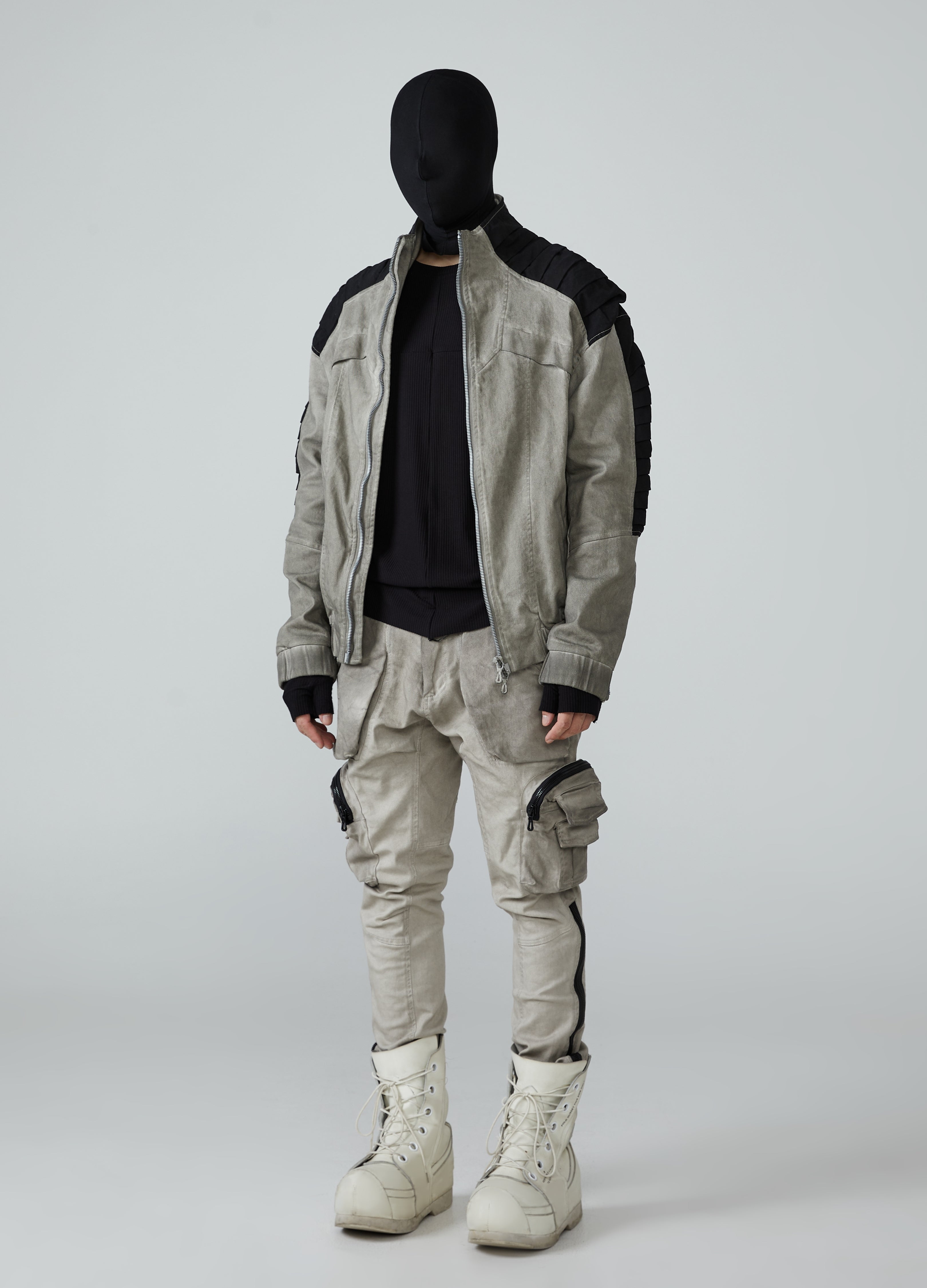 Giacca corta Wasteland Spliced Distressed