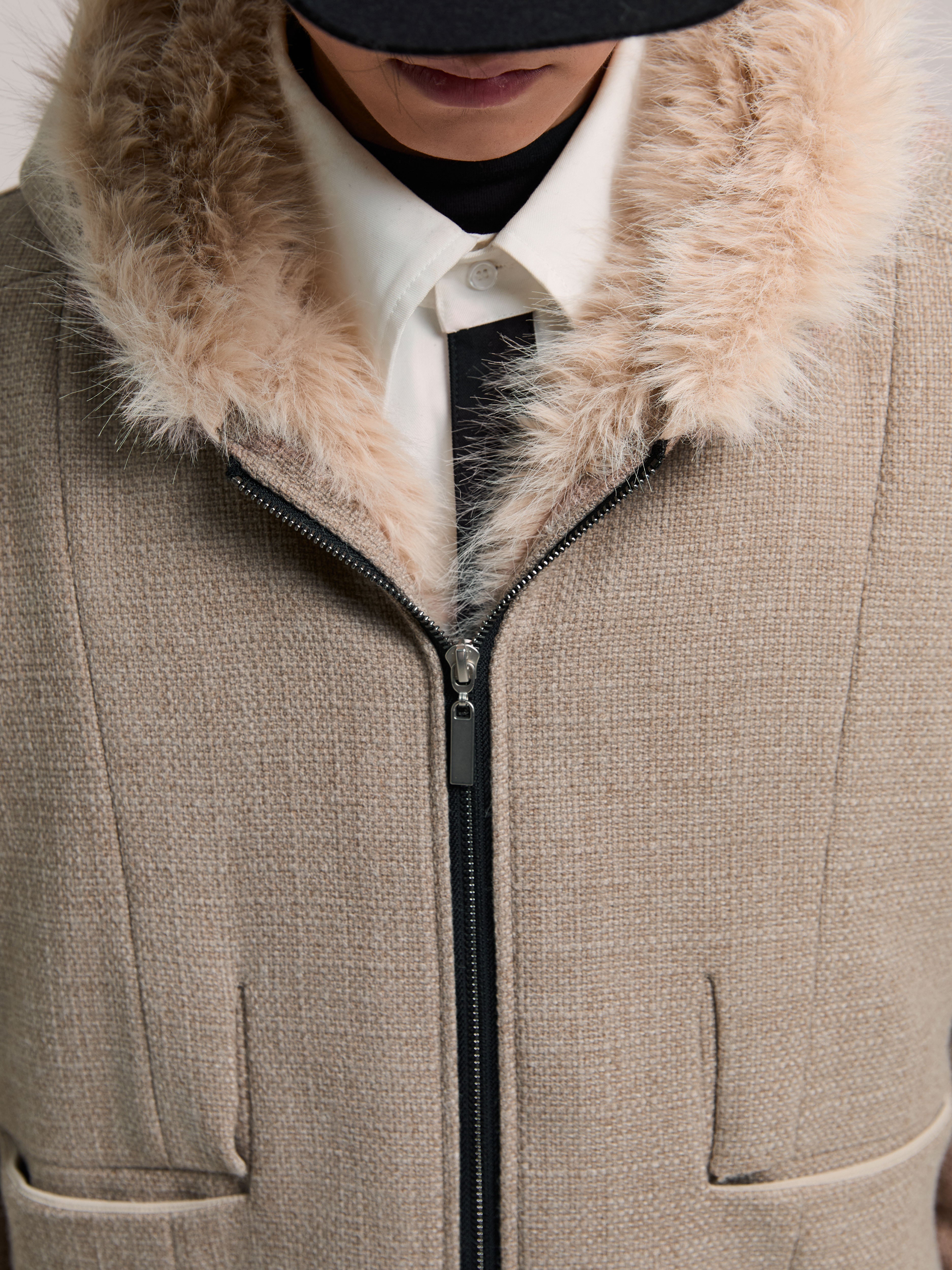 Giacca in velluto intagliato al rovescio "Vulture" 24AW