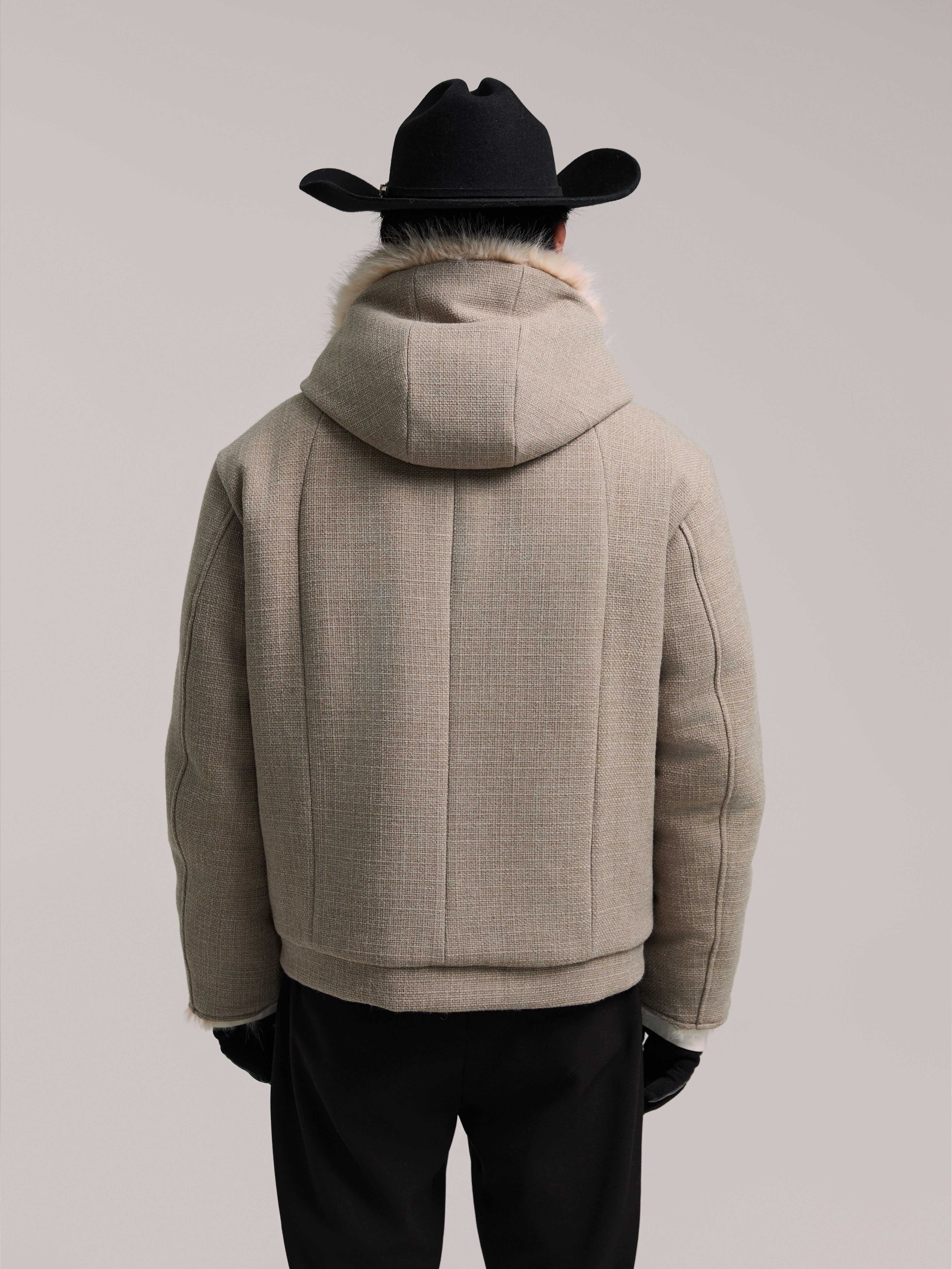 Giacca in velluto intagliato al rovescio "Vulture" 24AW