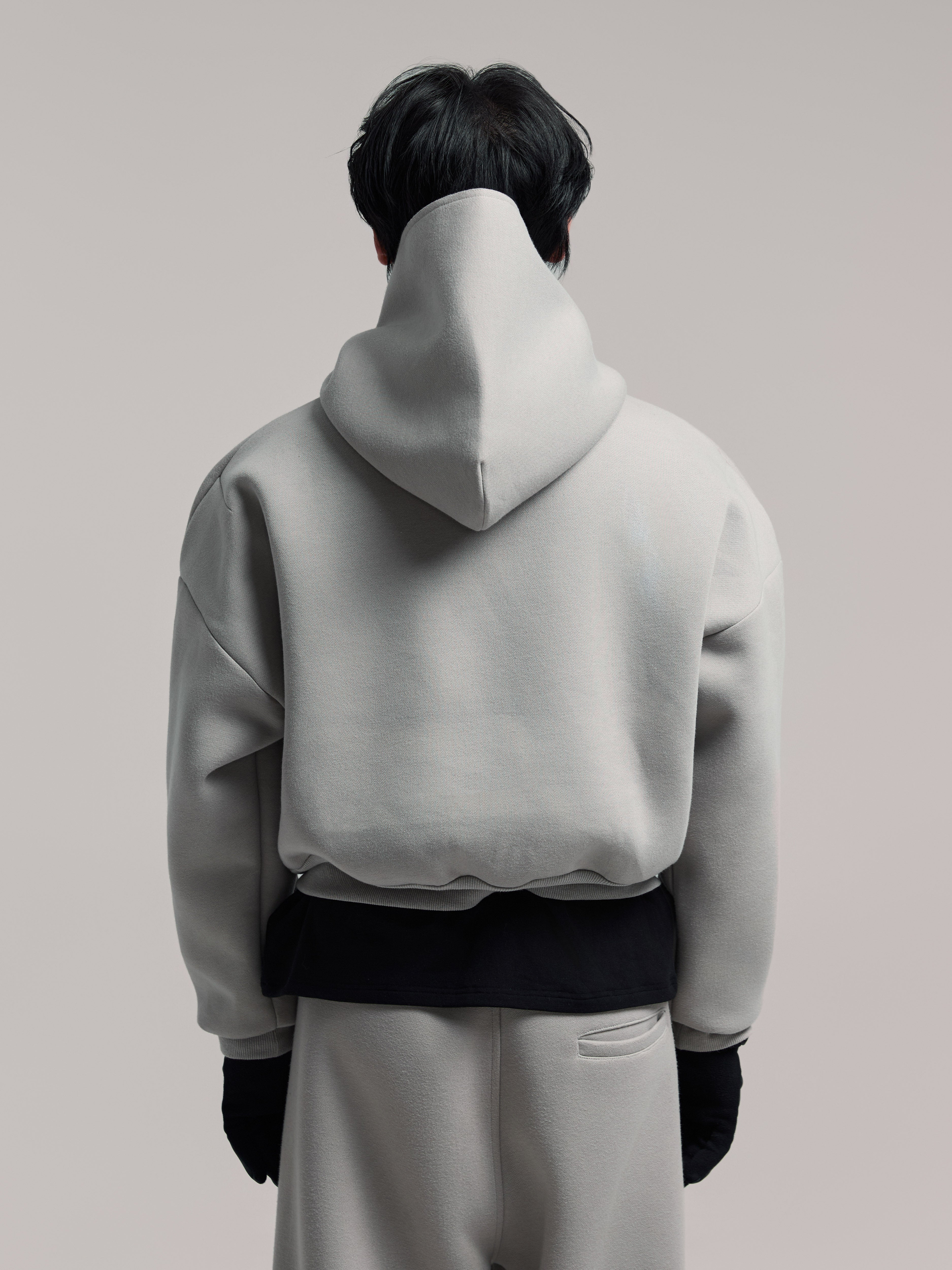 Felpa con cappuccio pesante 24AW Monkley Grey 600G