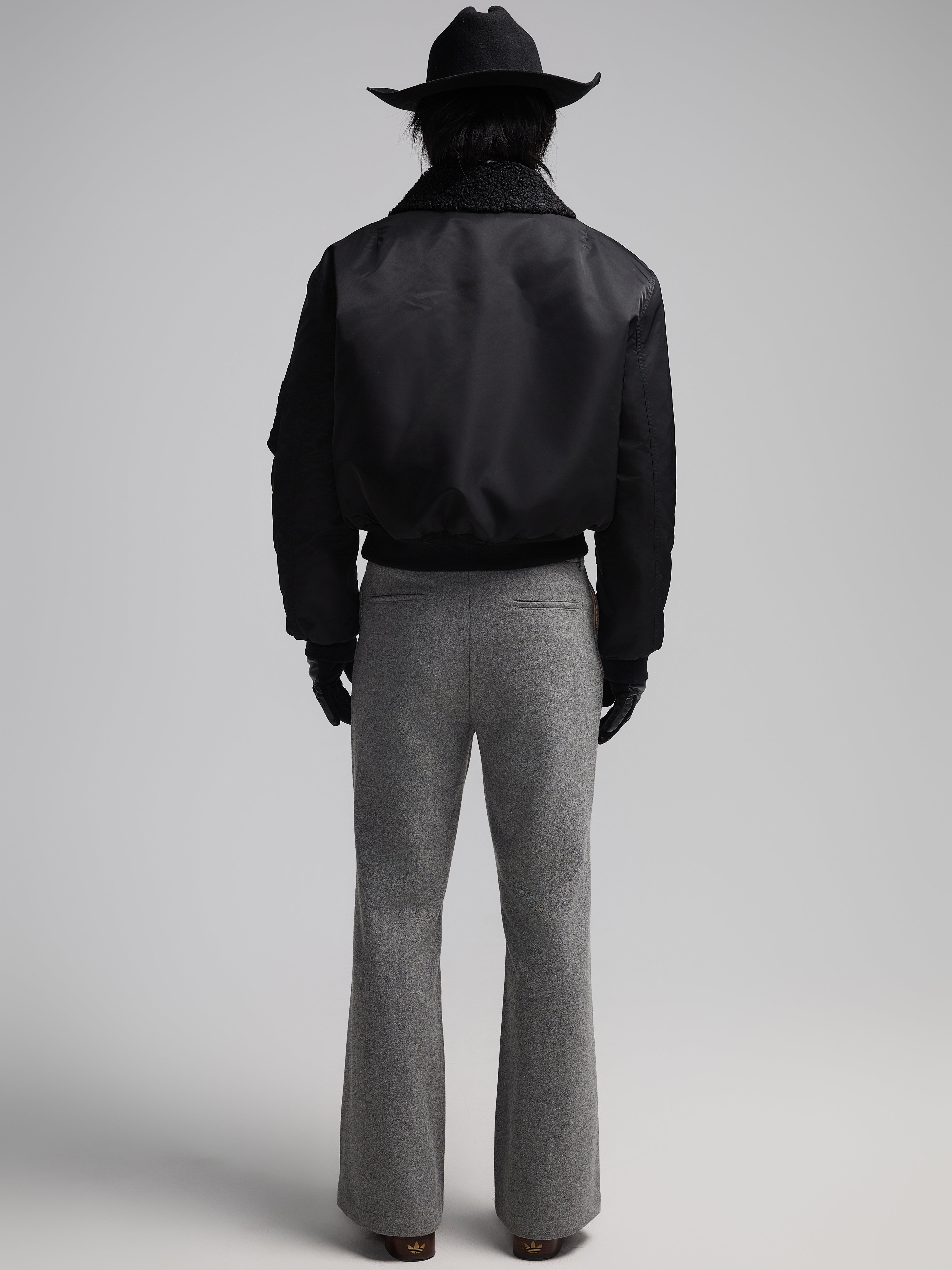 Bomber con toppe in lana MA-1 24AW