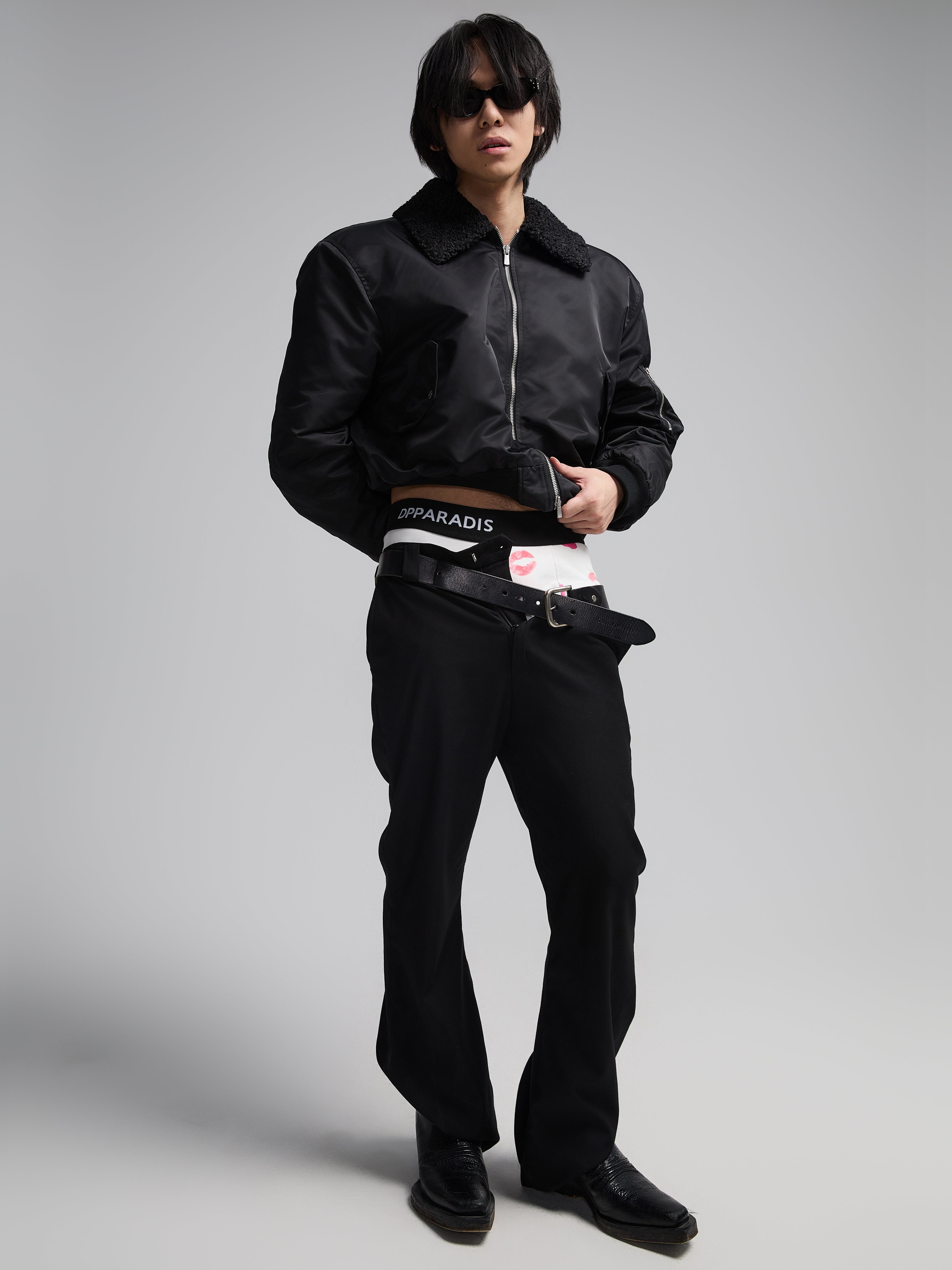 24AW Intimo in puro cotone con stampa labbra