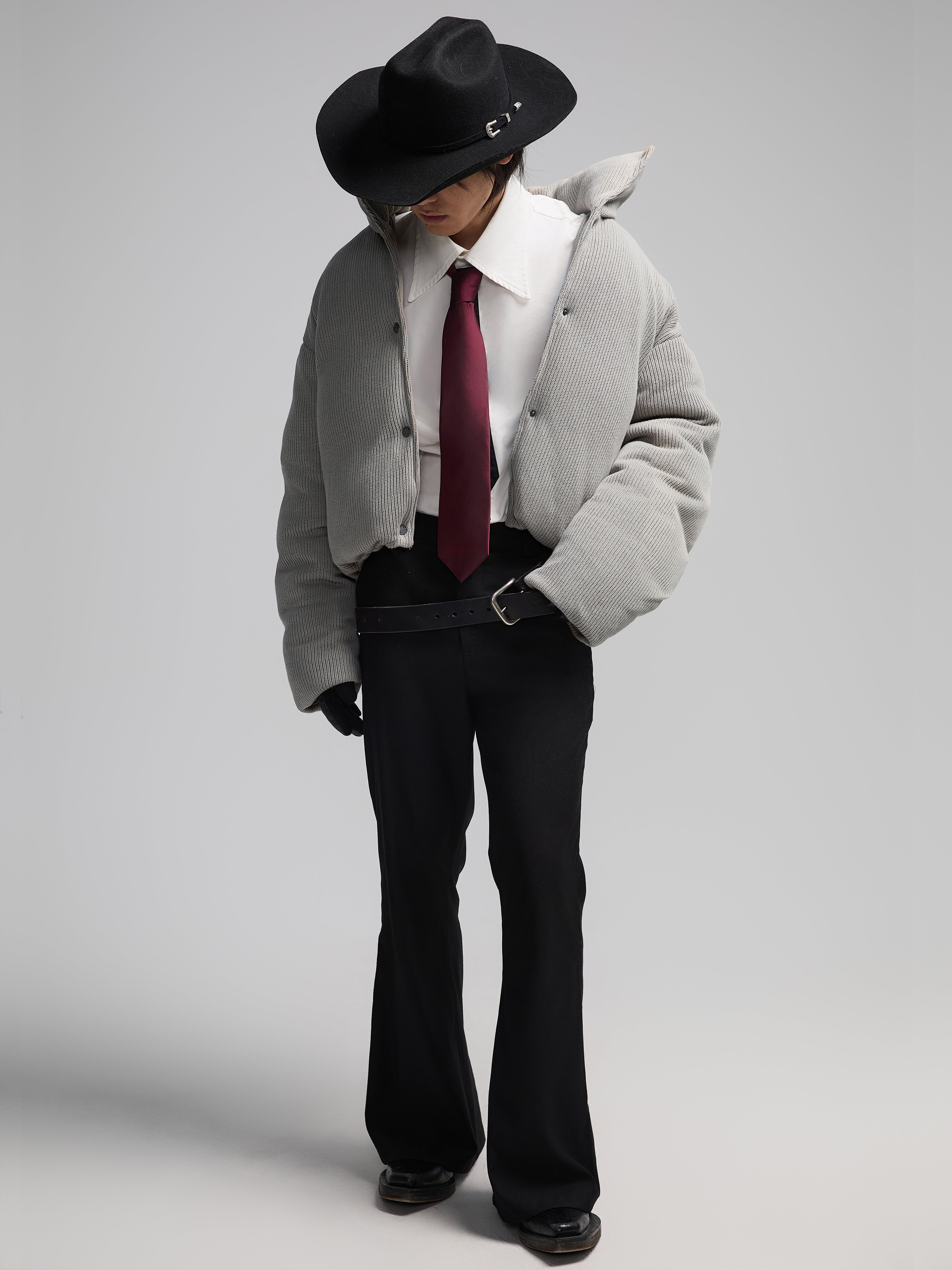 Cravatta vintage bordeaux 24AW