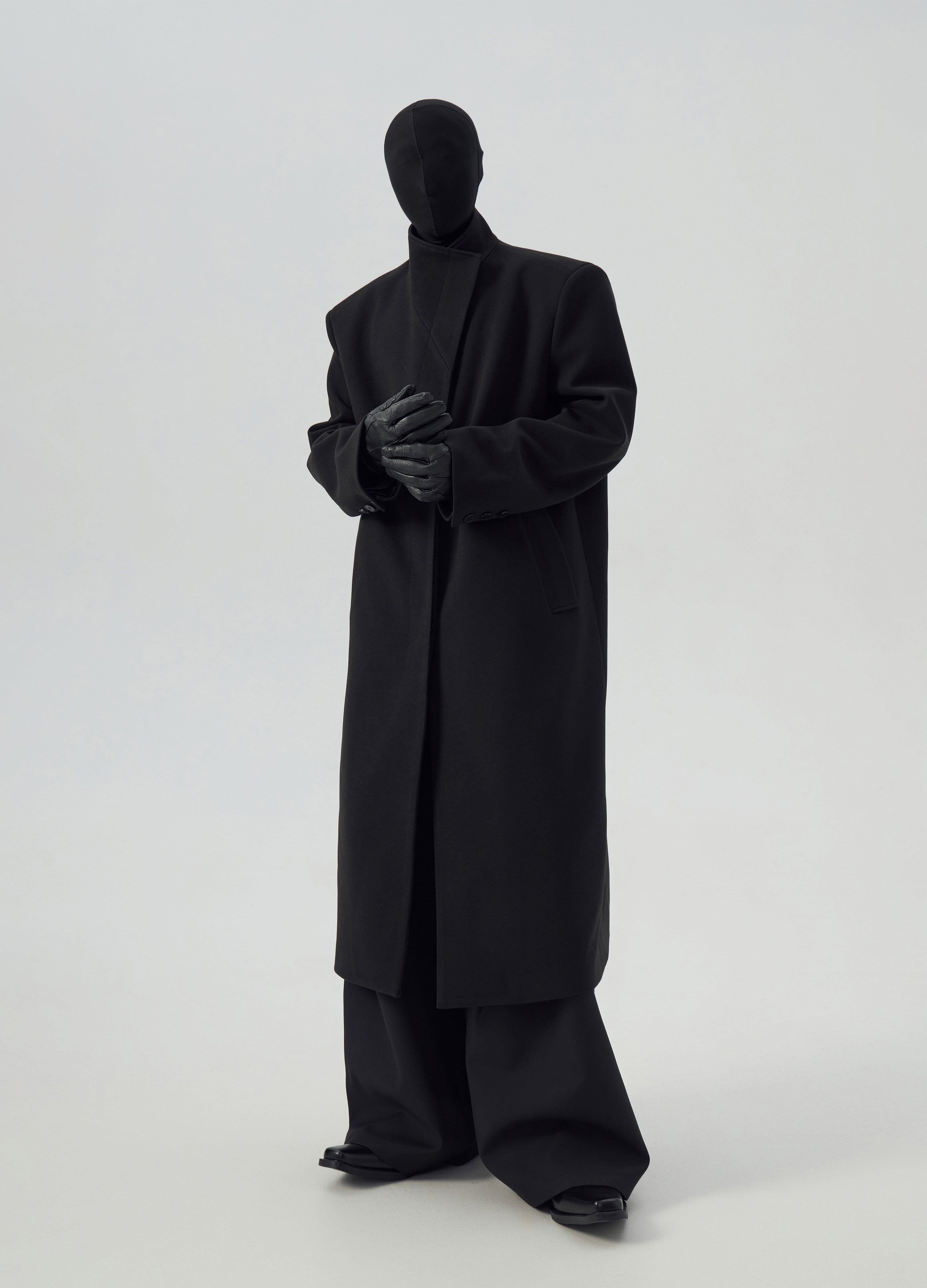 CAPPOTTO LUNGO CLASSICO CON COLLO ALTO 24FW