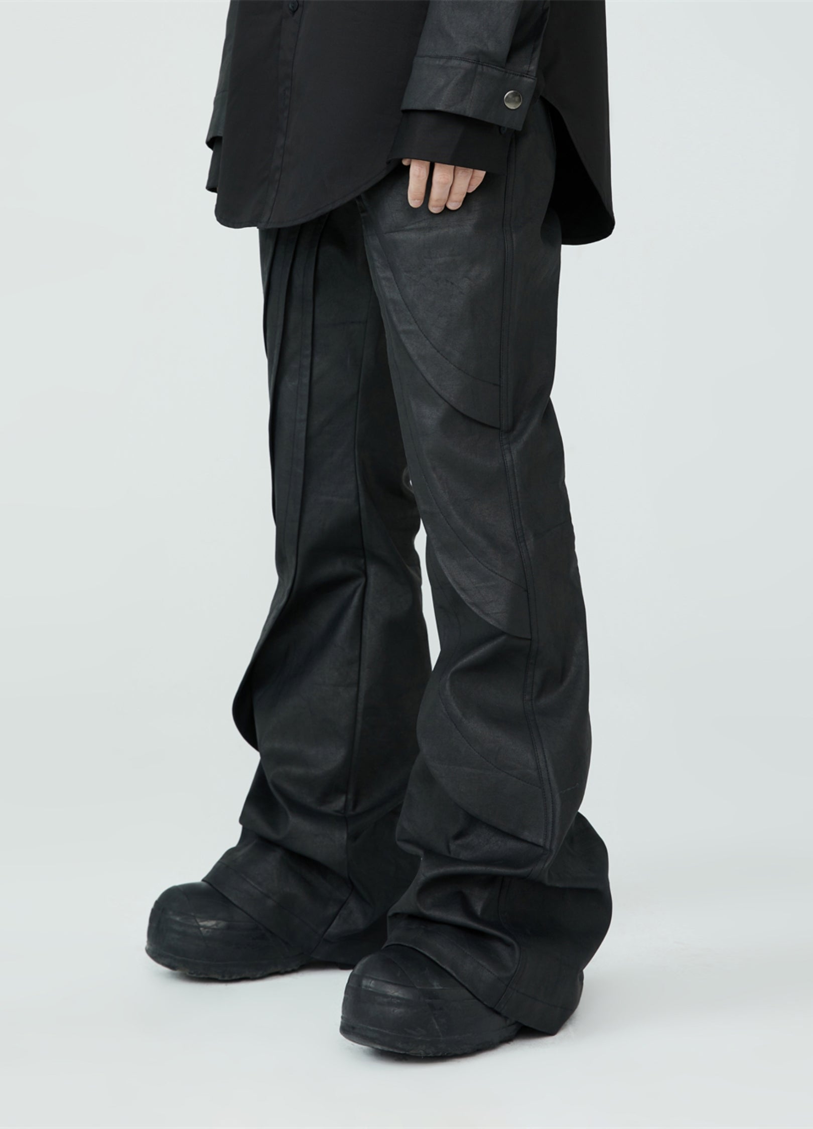 Pantaloni in pelle Metro Noir 23SS