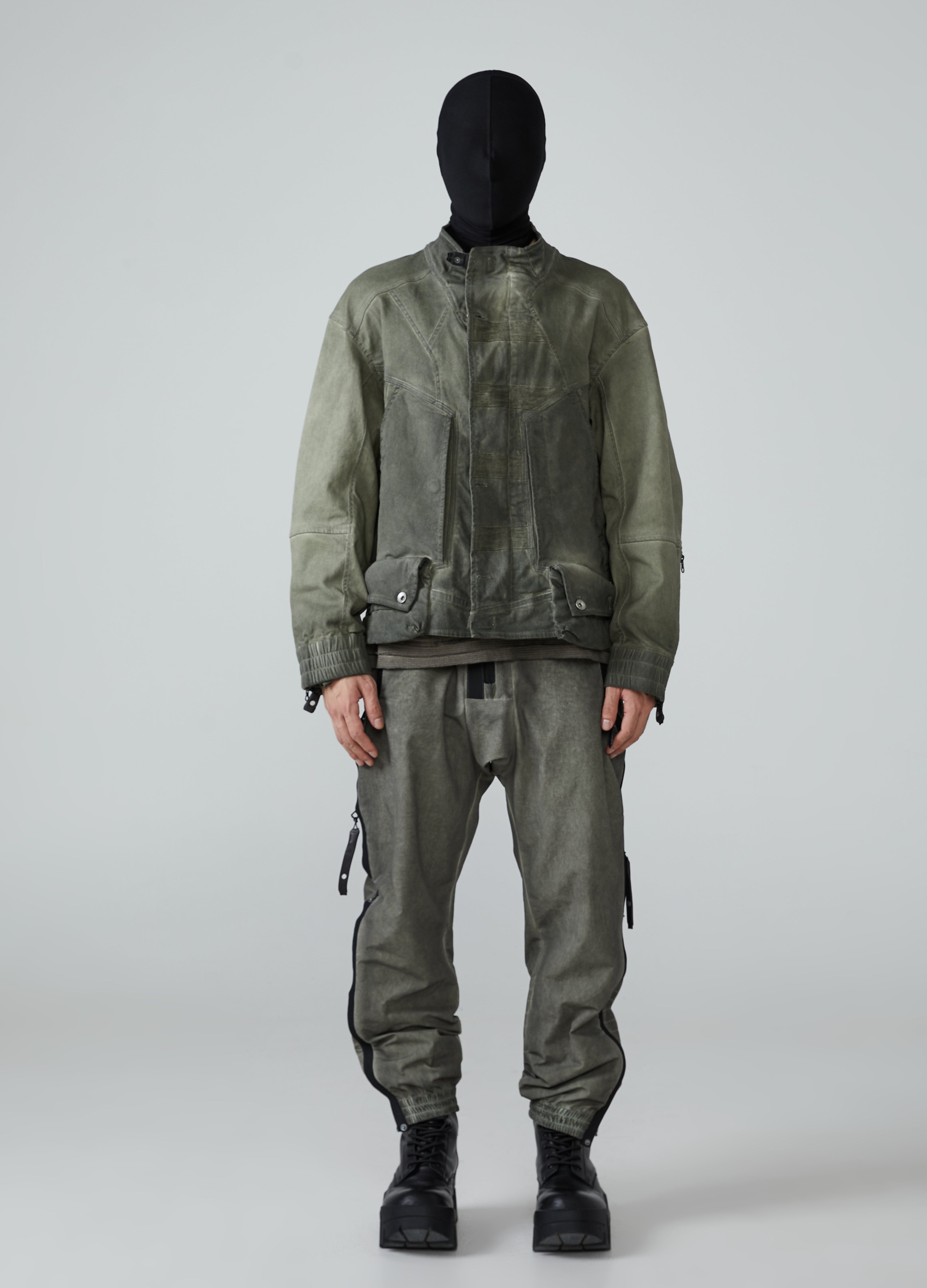 Giacca da lavoro in denim effetto used Wasteland