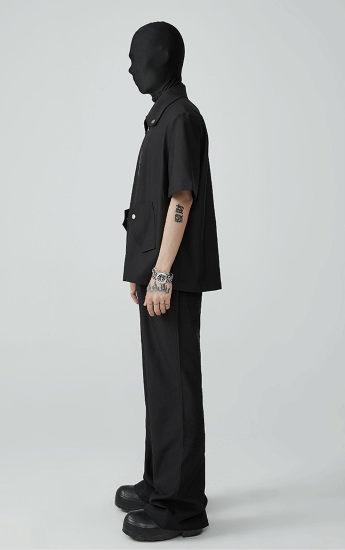 Maglietta con zip Obsidian Odyssey 21FW