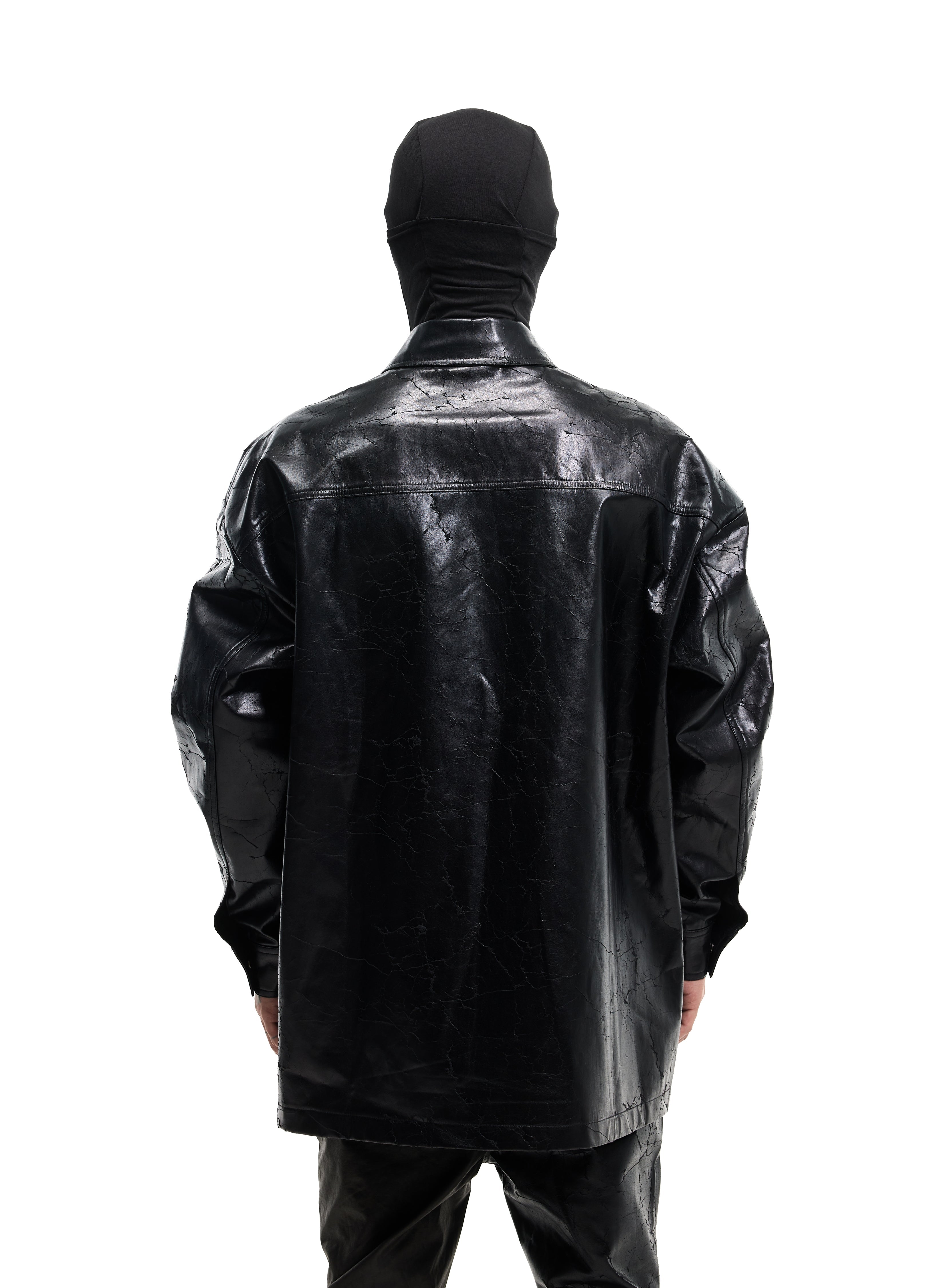 CAMICIA IN PELLE SHATTERED VOID