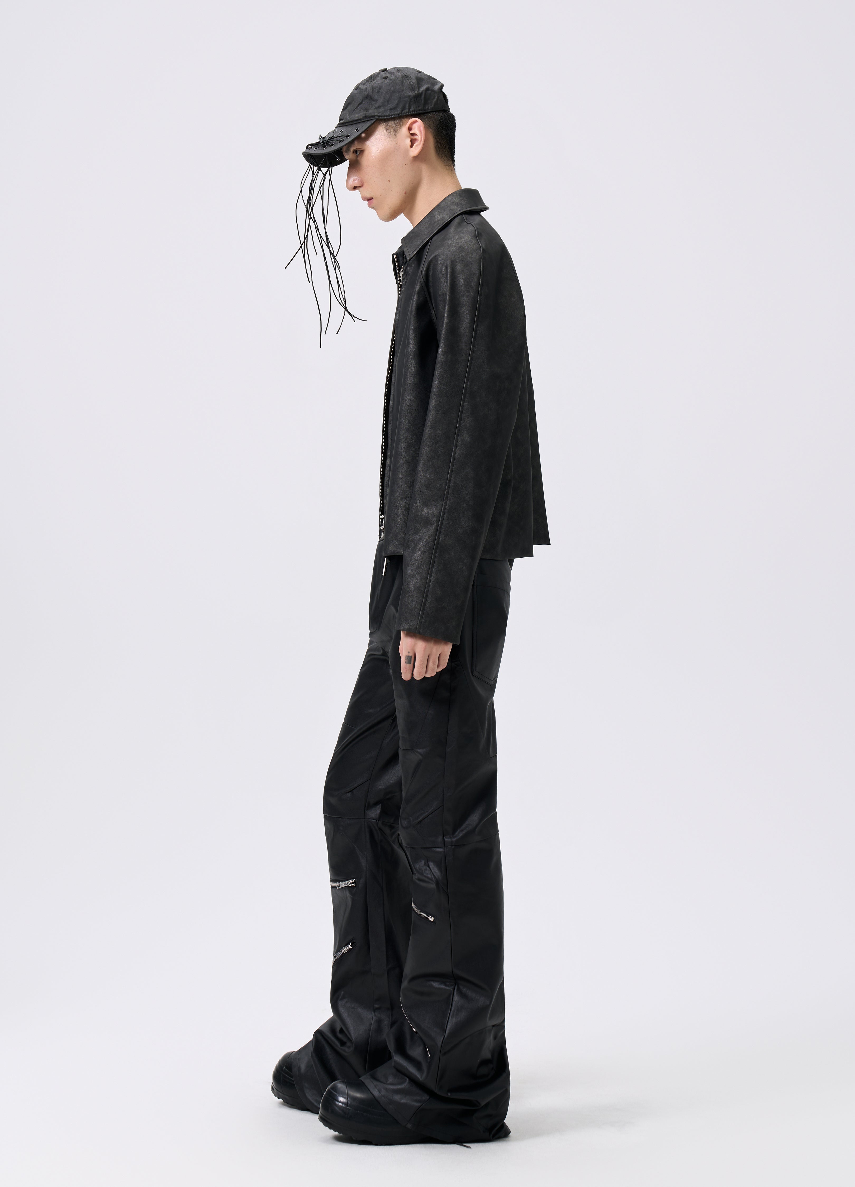 GIACCA DA CAVALIERE IN PELLE WAVEWASH 25FW