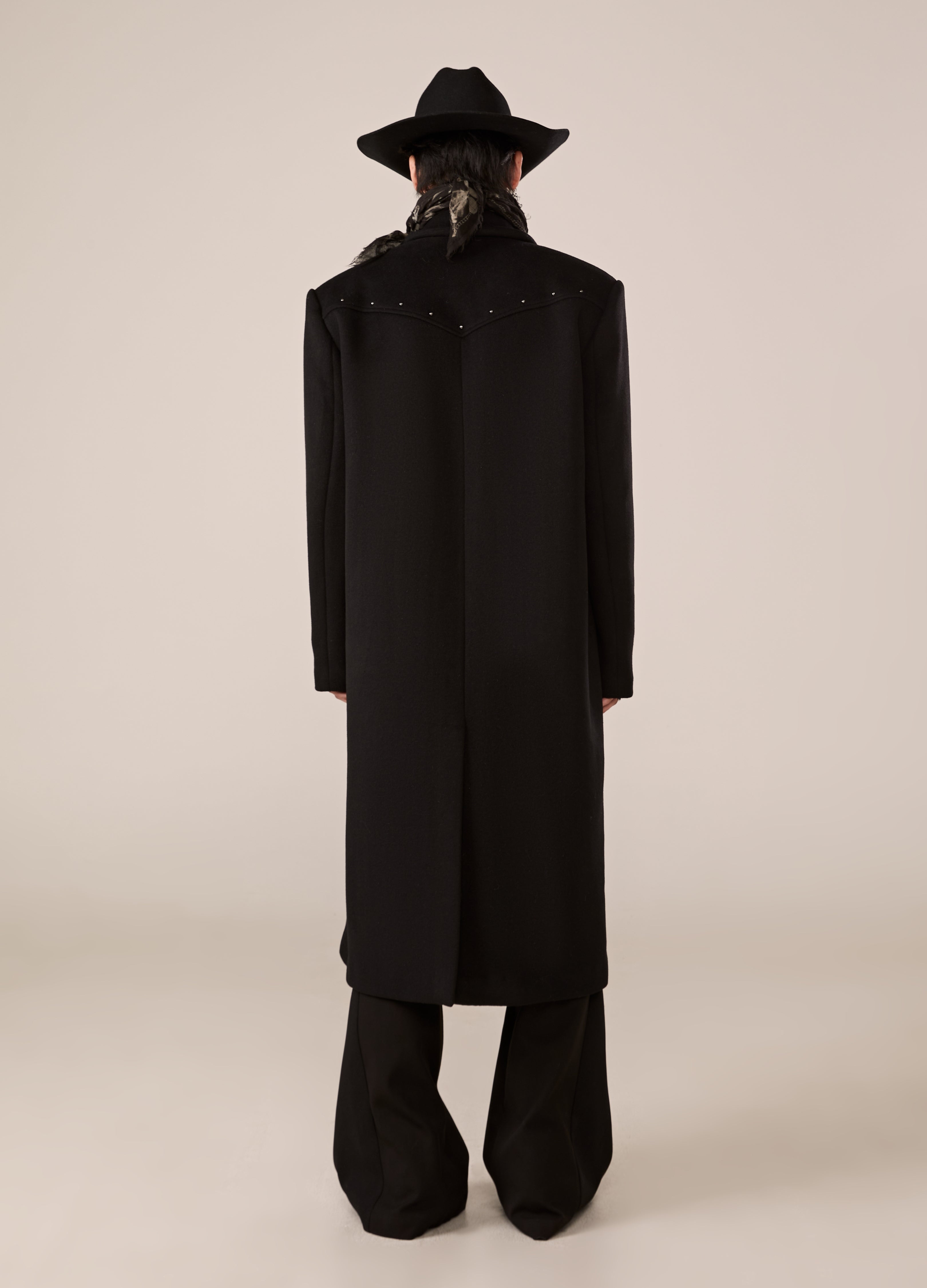 DP PARADIS 23AW "VAMPIRE" Cappotto con rivetti bifacciali