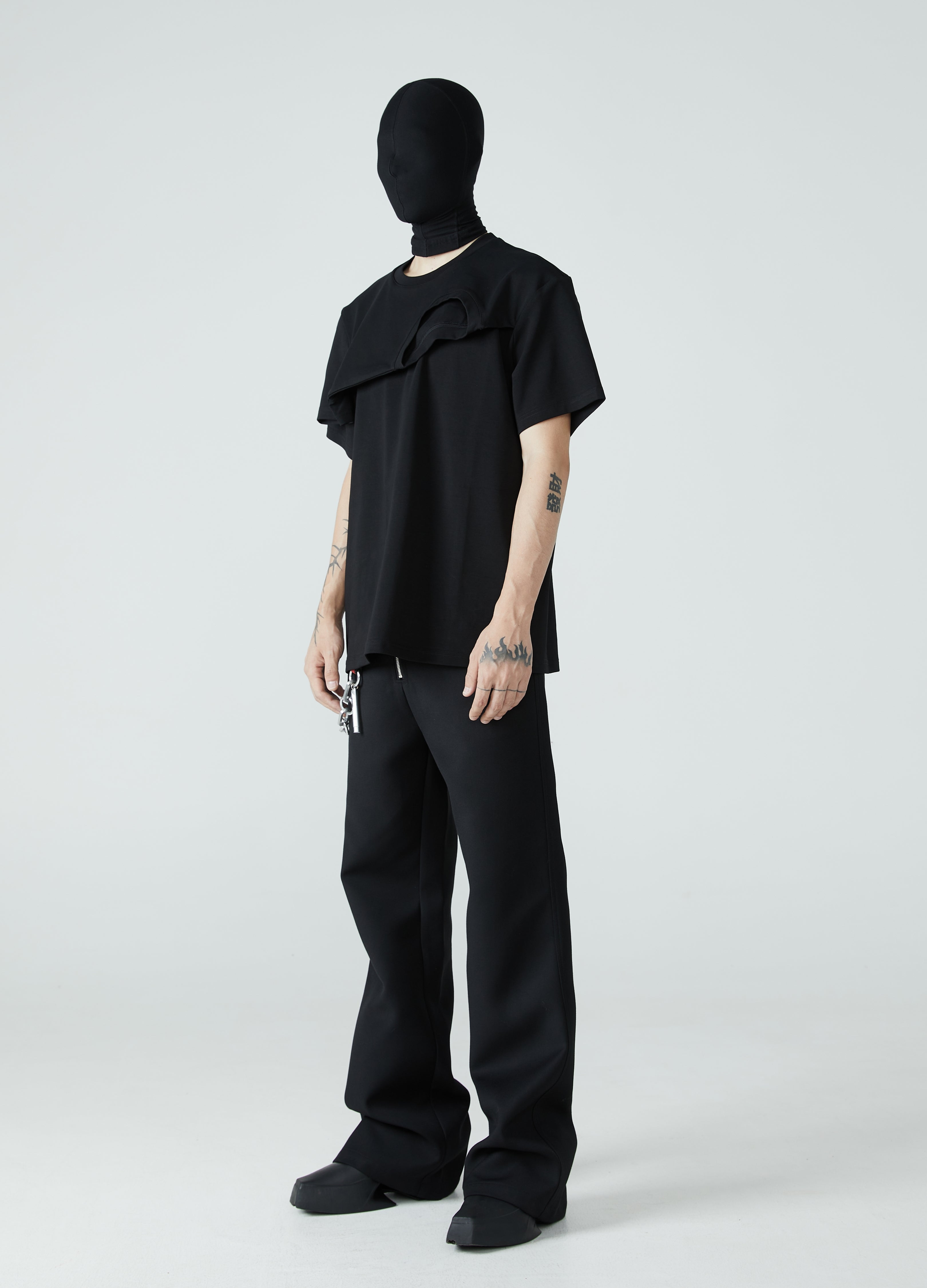 Maglietta tipografica a strati finti 23FW